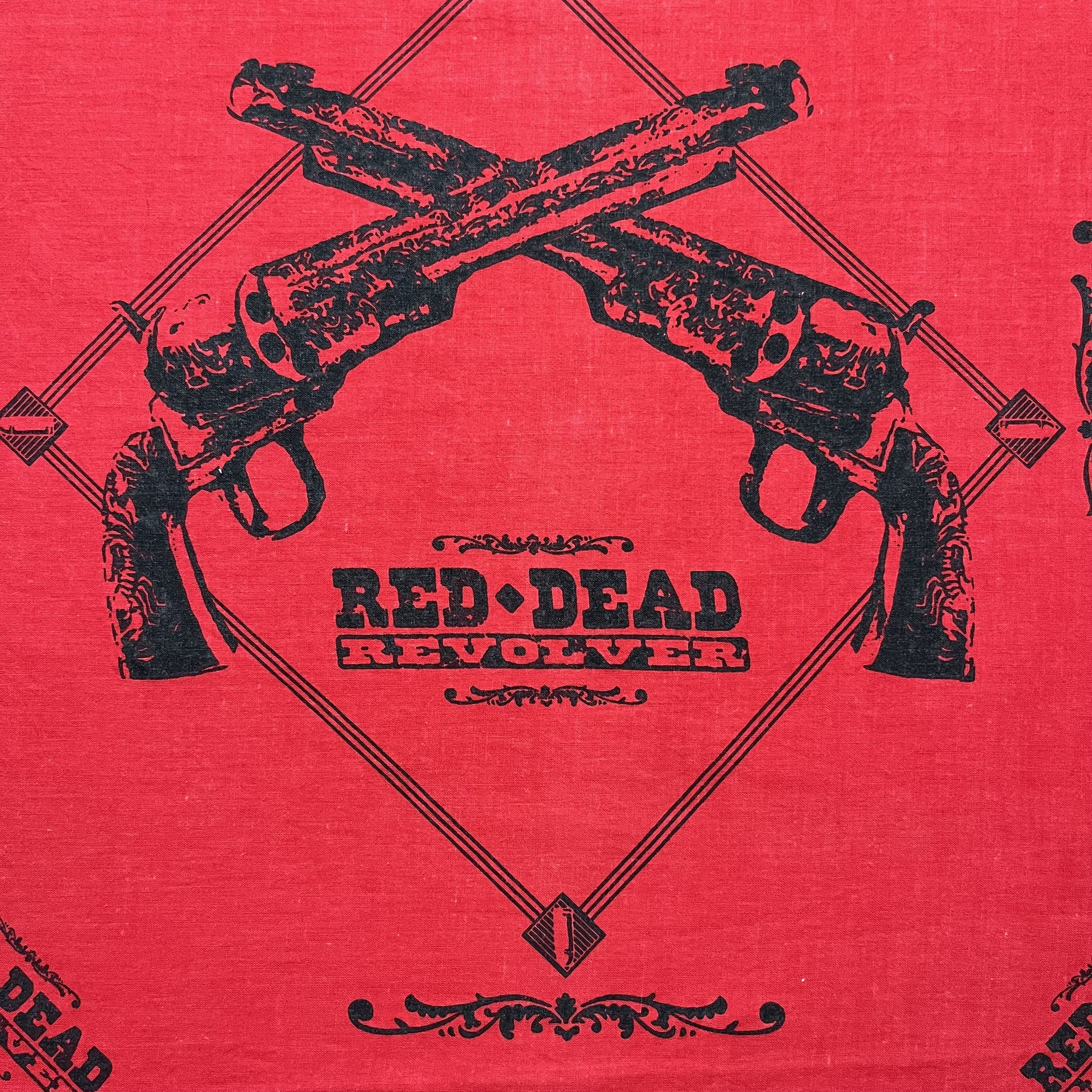 Vintage Red dead revolver bandana handkerchief Size ONE SIZE - 2 Thumbnail