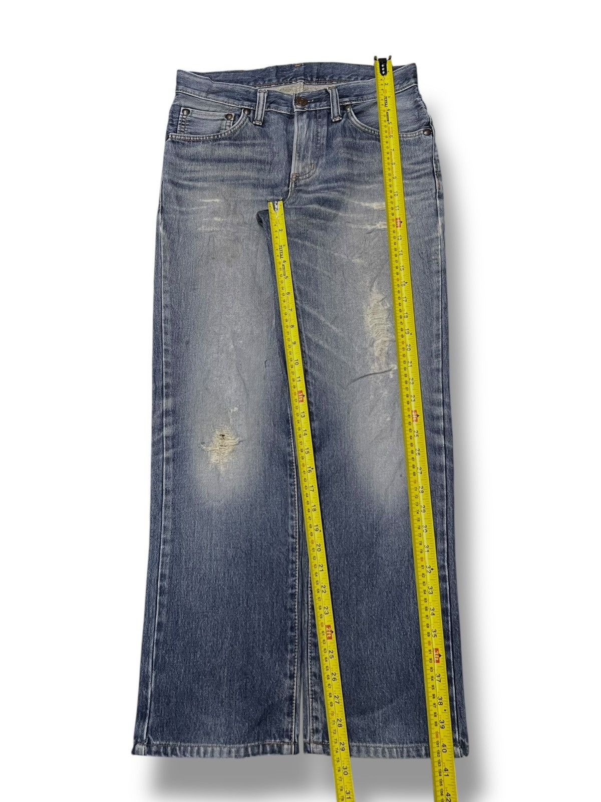 Edwin Vintage Edwin 503 Zylon - Faded Wash, Distressed Denim Size US 32 / EU 48 - 16 Thumbnail