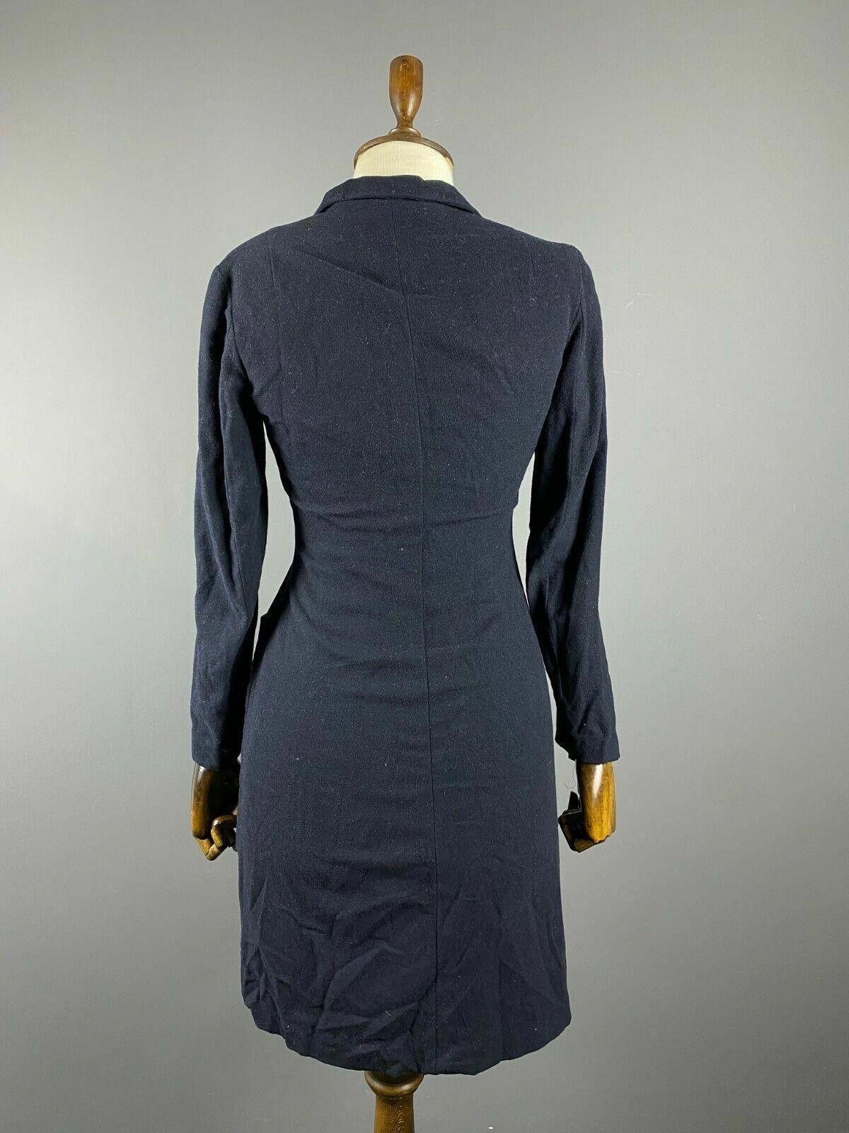 Jil Sander Ladies Jil Sander Navy Wool Zip Up Multi Pocket Coat Jacket Size M / US 6-8 / IT 42-44 - 6 Thumbnail