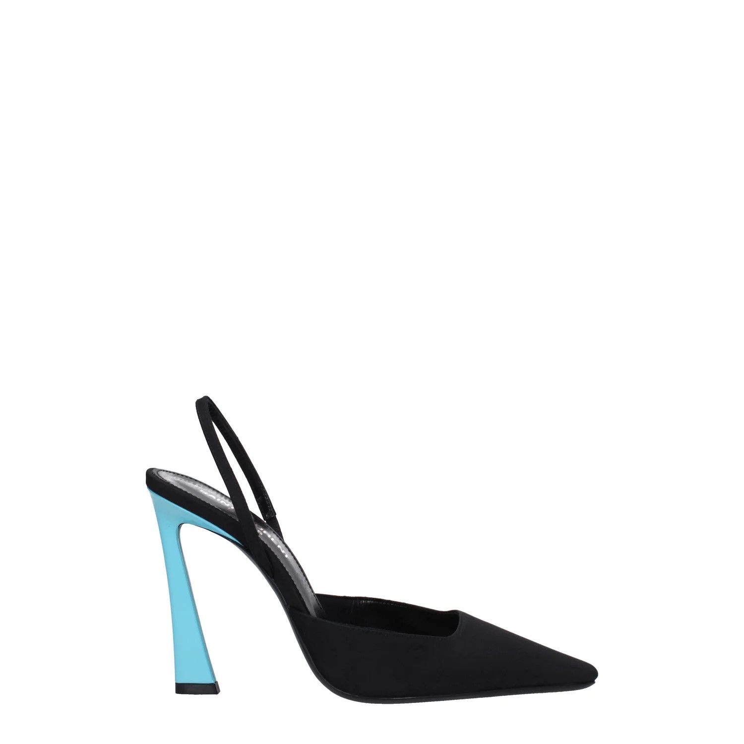 Saint Laurent Paris ob1o1e1124 Fabric Sandals in Black Sky Size US 6.5 / IT 36.5 - 1 Thumbnail