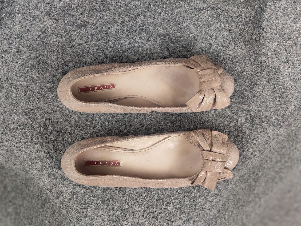 Prada Prada Vintage Logo Slip On bow Ballerina Ballet Flats Shoes Size US 9 / IT 39 - 3 Thumbnail