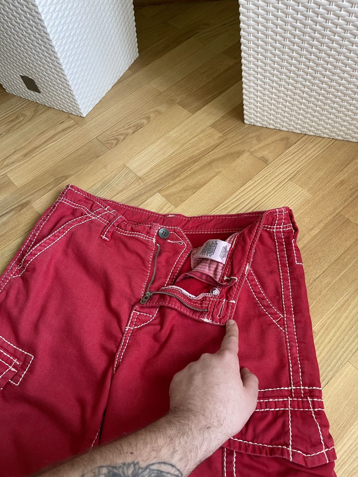 Japanese Brand True Religion Cargo Shorts Size 34 Cheif Keef Size US 34 / EU 50 - 11 Thumbnail