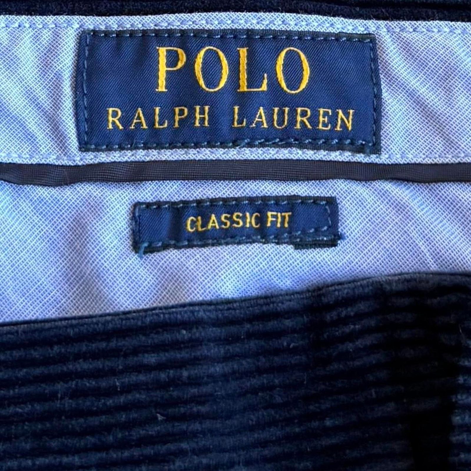 Polo Ralph Lauren × Vintage Vintage Y2K Polo Ralph Lauren Navy Blue Corduroy Pants Size US 36 / EU 52 - 4 Thumbnail