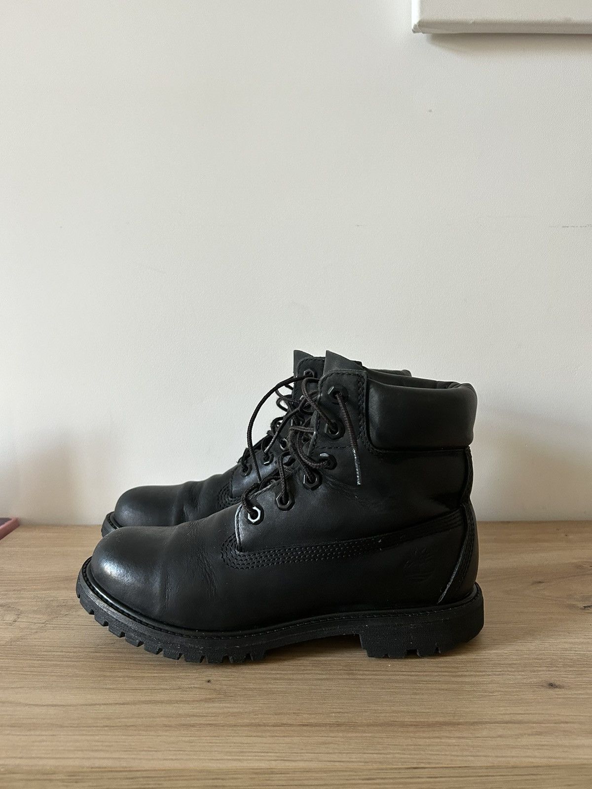 Timberland Black Timberland 6inch Boots Size US 7.5 / IT 37.5 - 3 Thumbnail