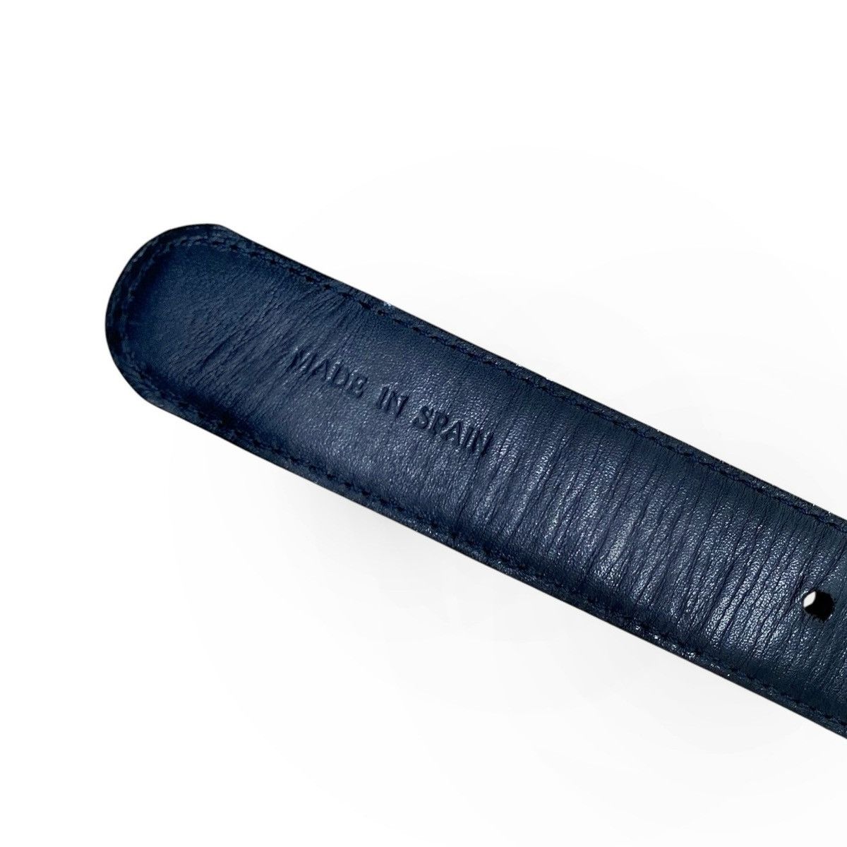 Loewe × Vintage Loewe small logo anagram leather belt navy Size ONE SIZE - 8 Thumbnail