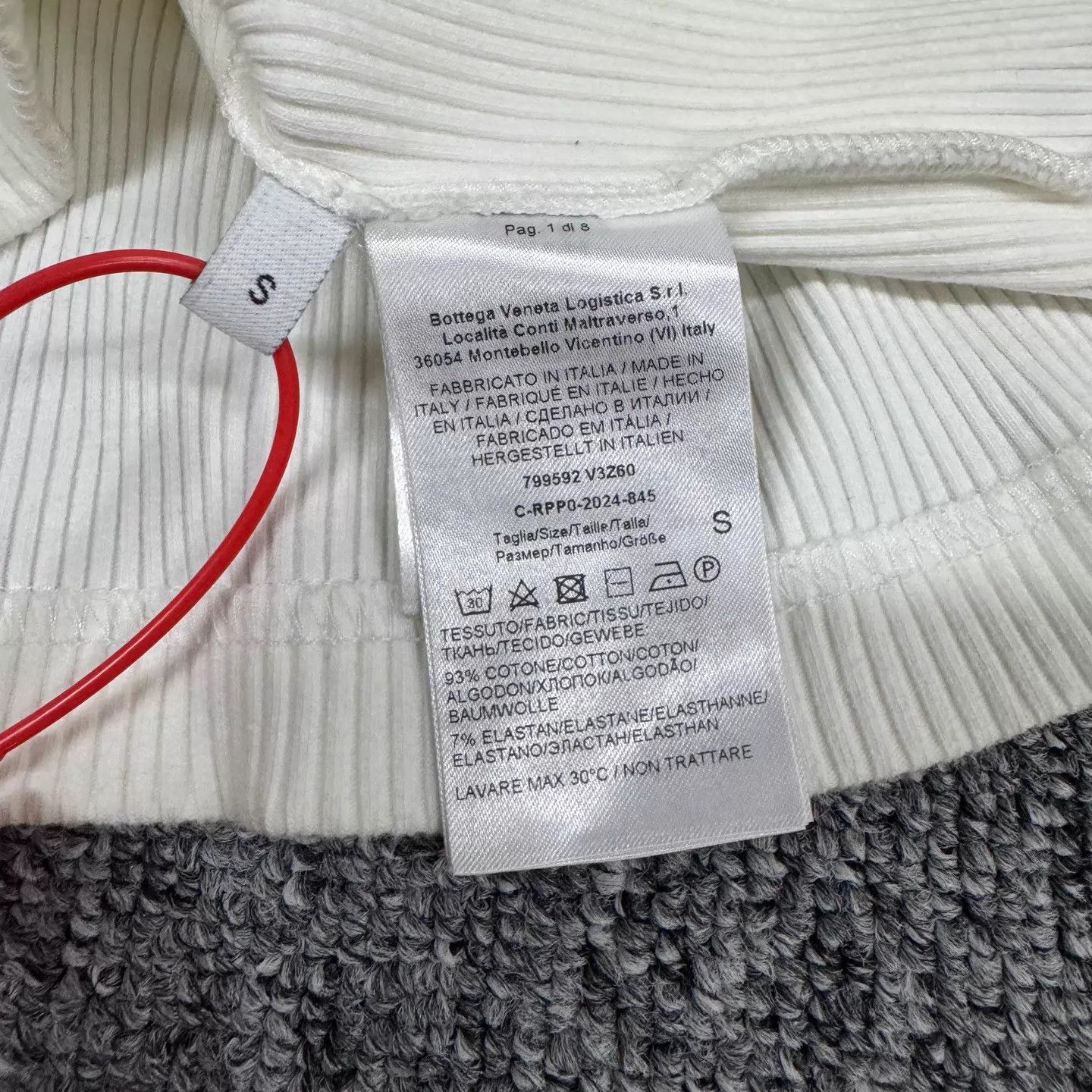 Bottega Veneta BV Ribbed Knit Vest S Diamond Logo Embroidery 99 New Size S / US 4 / IT 40 - 6 Thumbnail
