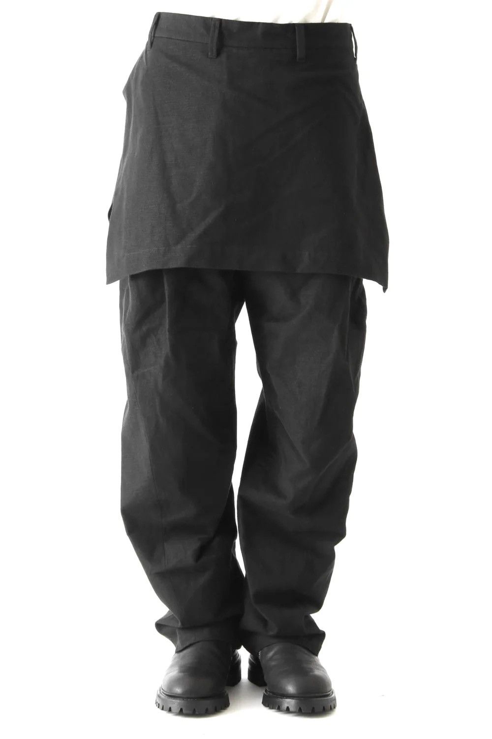 image of Julius Attached Sample Skirt Buggy Trousers in Black, Men's (Size 32)