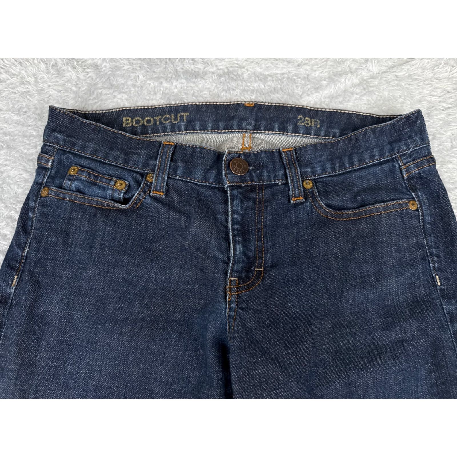 J.Crew J.CREW Womens Bootcut Jeans 28 Blue Dark Wash Cotton 30x32 Regular Fit Classic Size 28" / US 6 / IT 42 - 4 Thumbnail