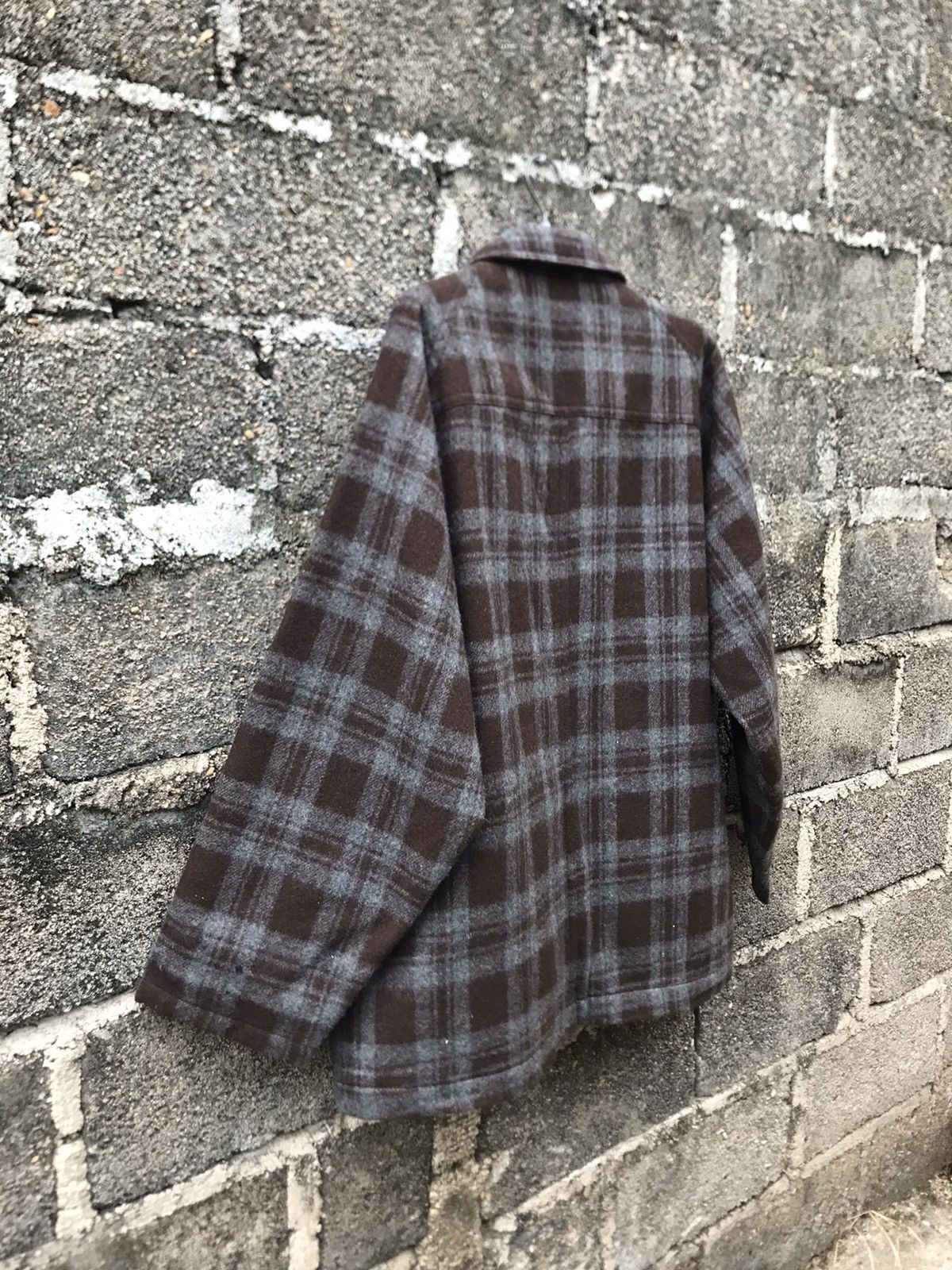 BARNS OUTFITTERS ⚡️Vintage Brown Flannel Wool Chore Barn Ranch Jacket Size US L / EU 52-54 / 3 - 13 Thumbnail