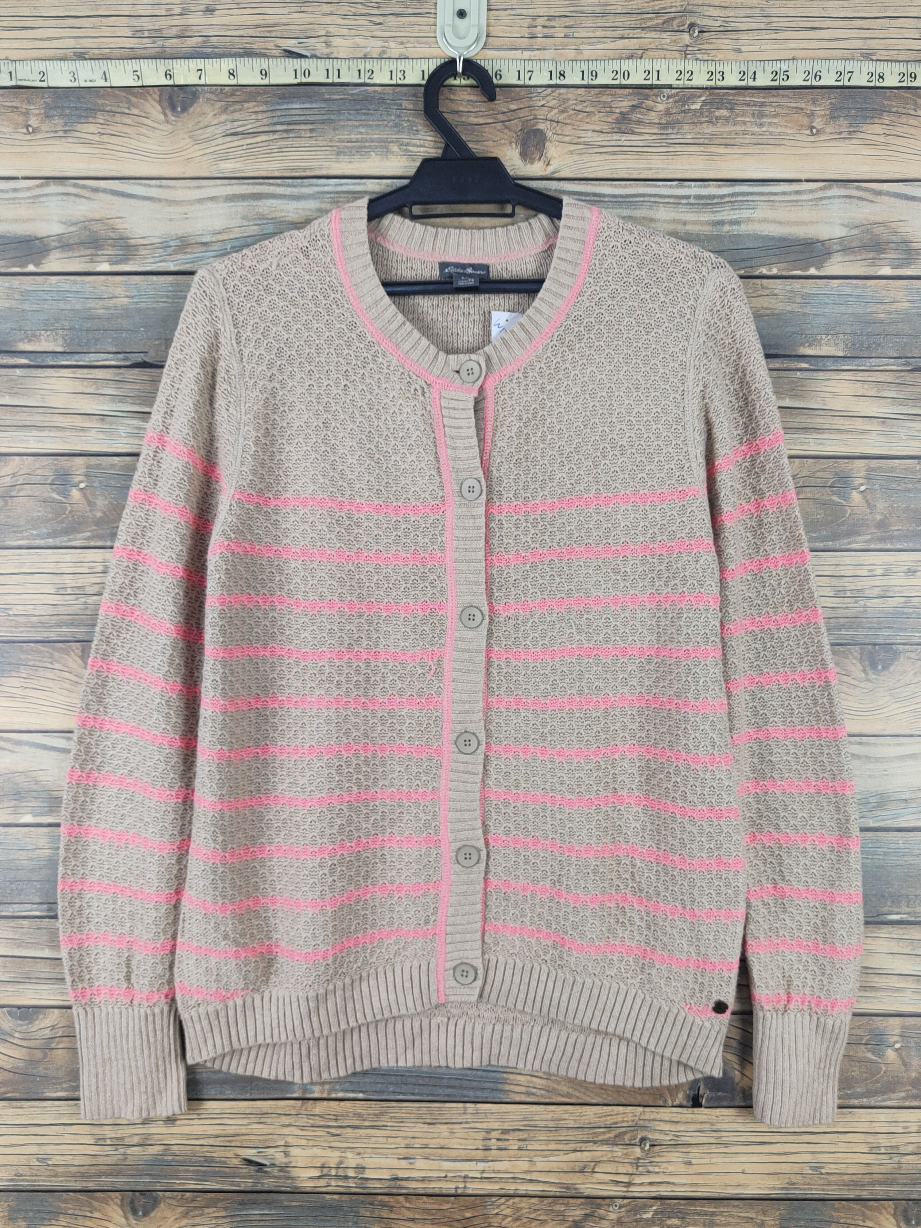 Eddie Bauer Eddie Bauer Light Brown Knitwear Cardigan #W1740 Size M / US 6-8 / IT 42-44 - 1 Thumbnail