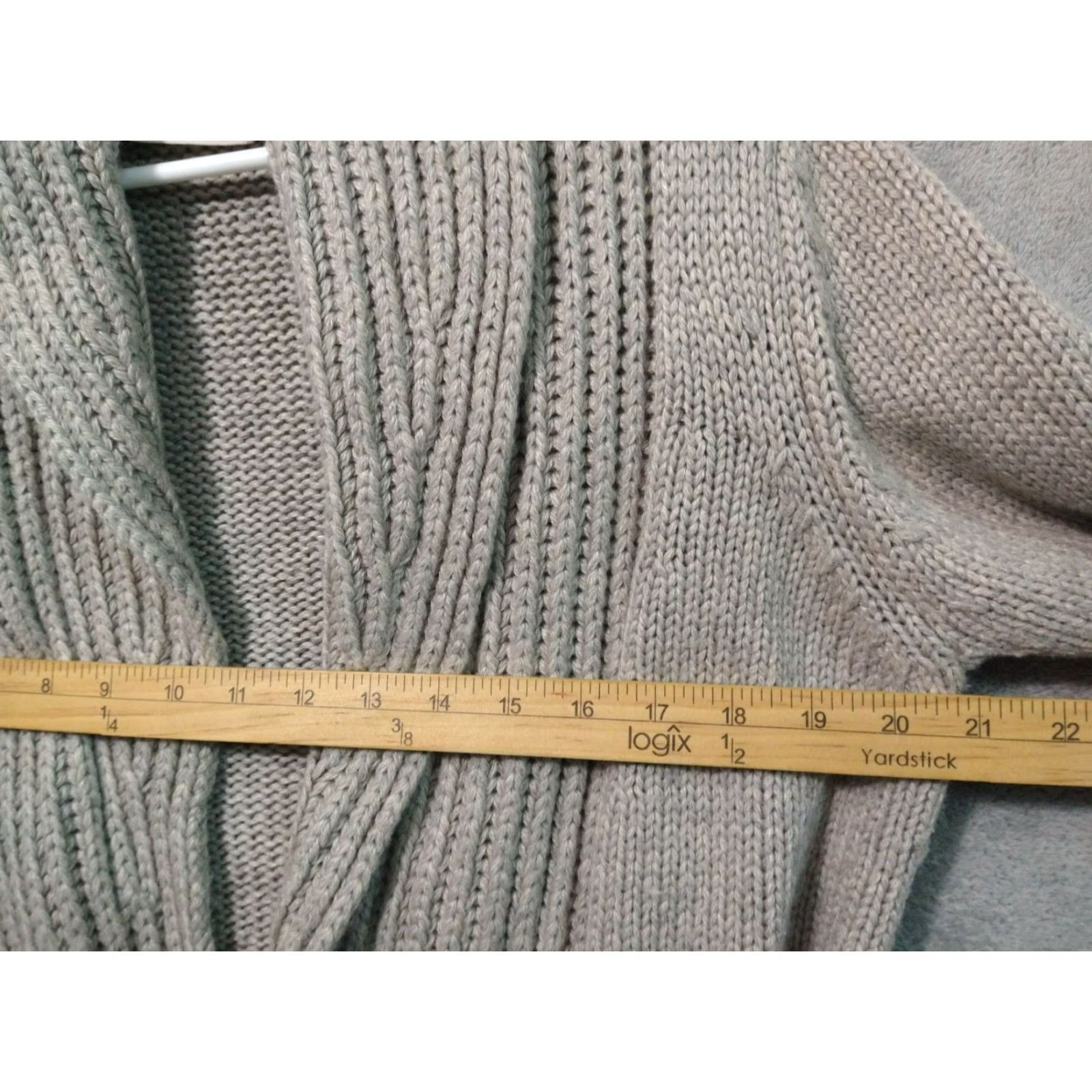 Soft Surroundings Soft Surroundings Sweater Womens Medium Gray Cardigan Wool Cashmere Blend Size M / US 6-8 / IT 42-44 - 4 Thumbnail