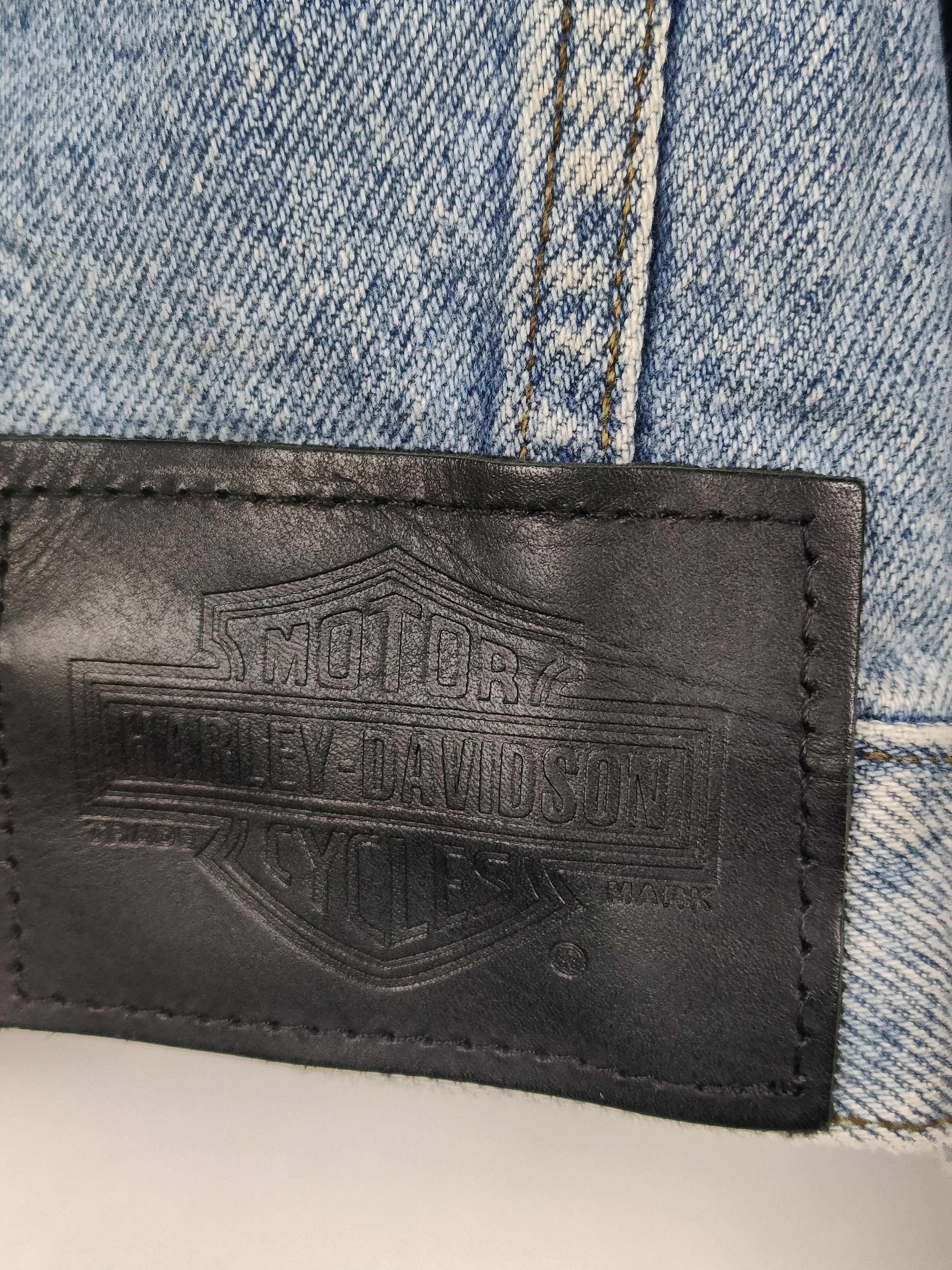 Harley Davidson × Vintage Vintage Harley Davidson Denim Jacket Size US M / EU 48-50 / 2 - 7 Thumbnail