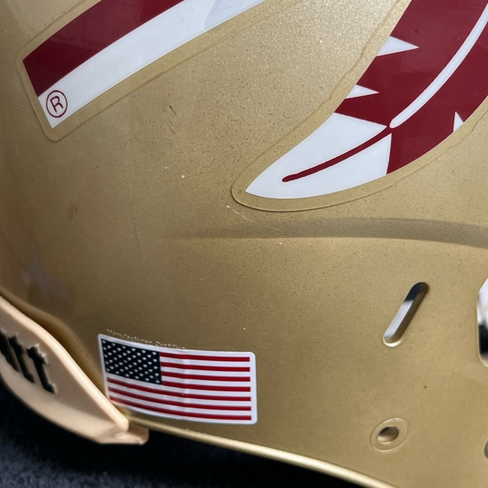 SCHUTZ VTG FSU FLORIDA STATE SEMINOLES GAMEDAY Replica Helmet Size ONE SIZE - 6 Thumbnail