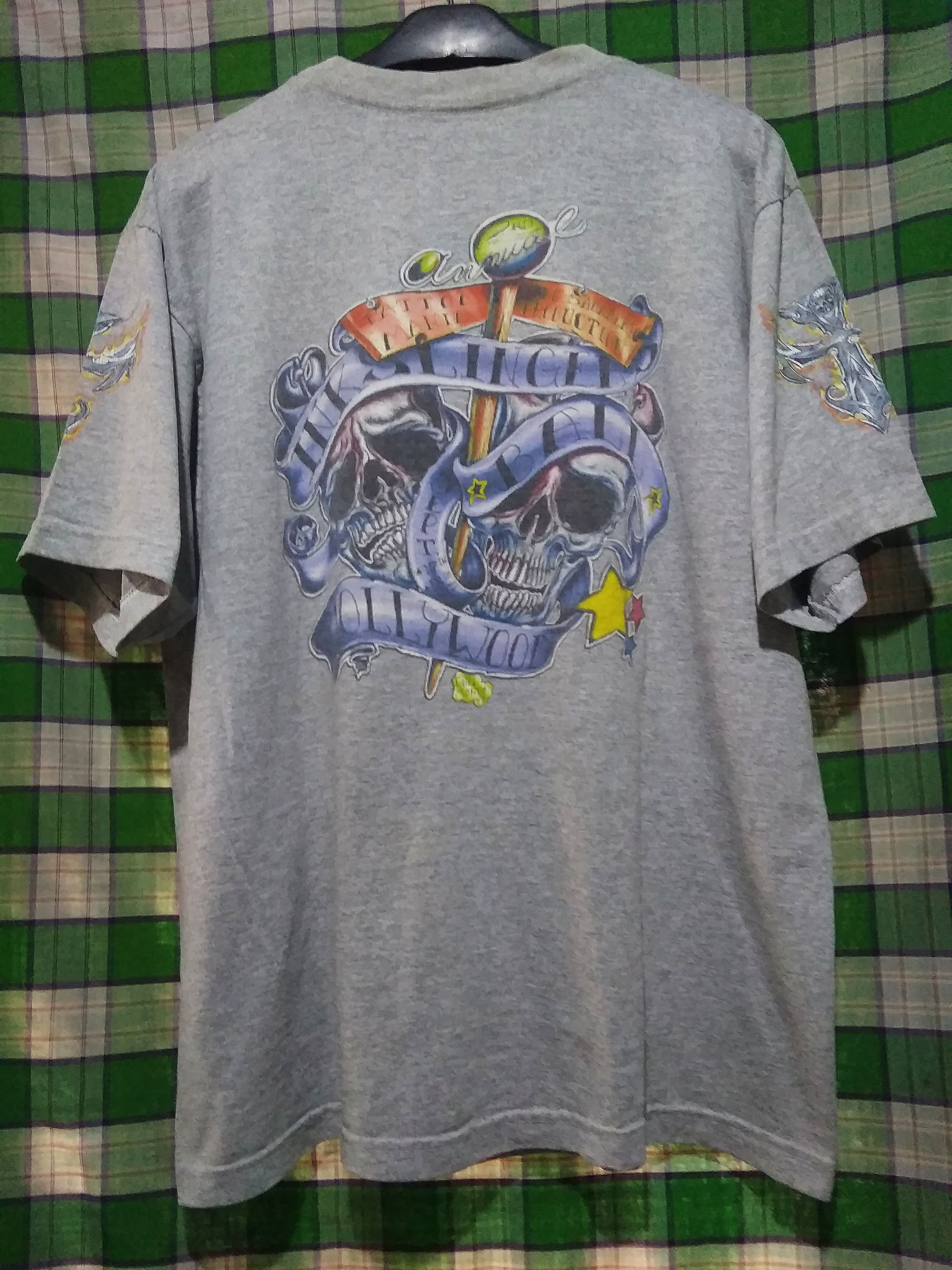 Vtg InkSlingers Tattoo Hollywood 2nd annual tee ed hardy