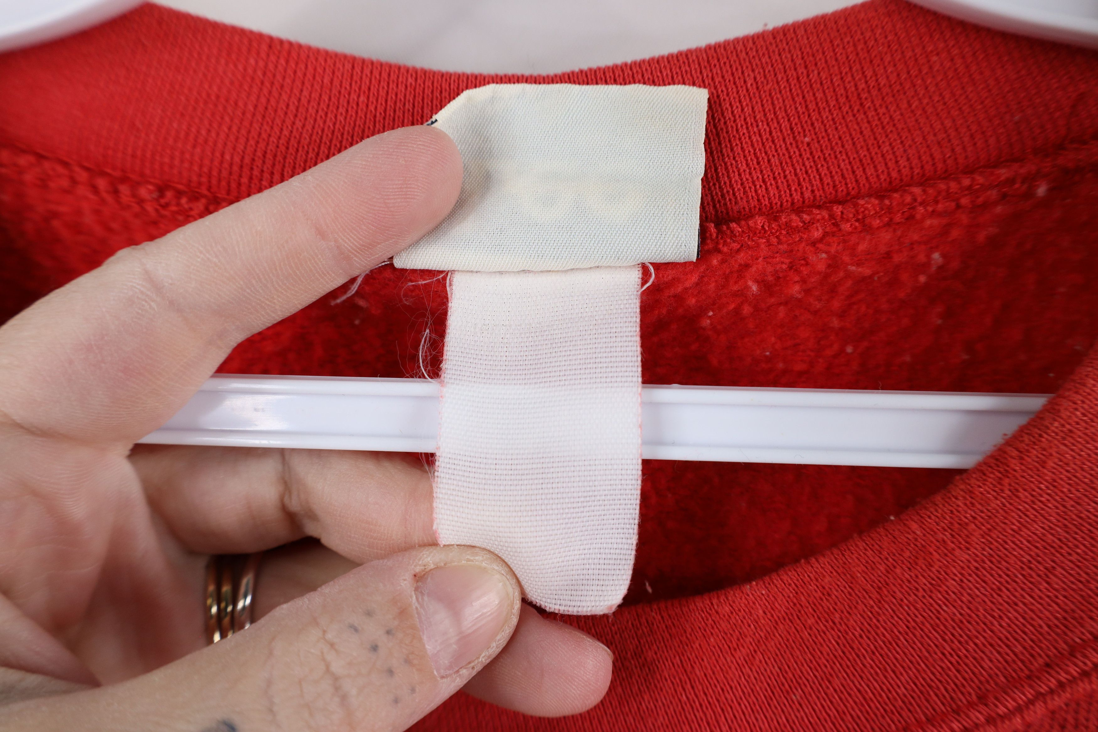 Vintage Vintage 90s Detroit Red Wings Hockey Crewneck Sweatshirt Red Size US XXL / EU 58 / 5 - 10 Thumbnail