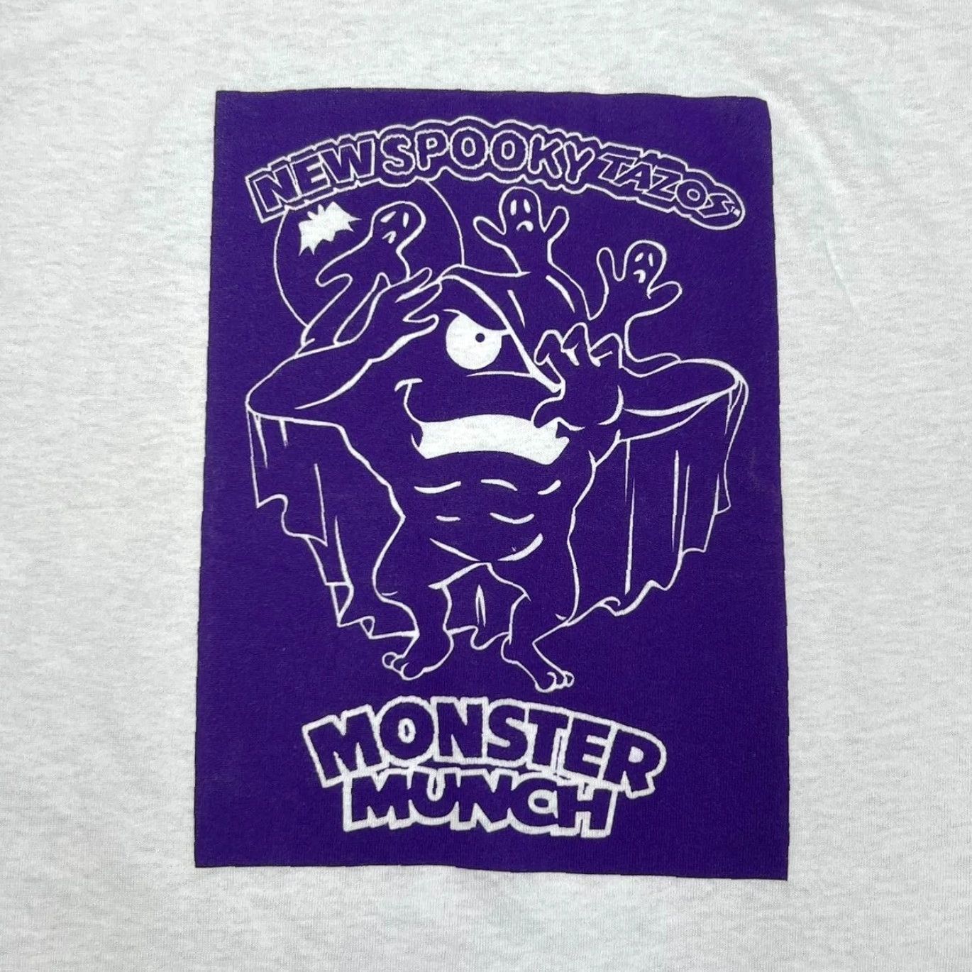 Vintage VINTAGE Screen Stars Monster Munch “New Spooky Tazos” Single Stitch T-Shirt Women's S Size S / US 4 / IT 40 - 4 Thumbnail