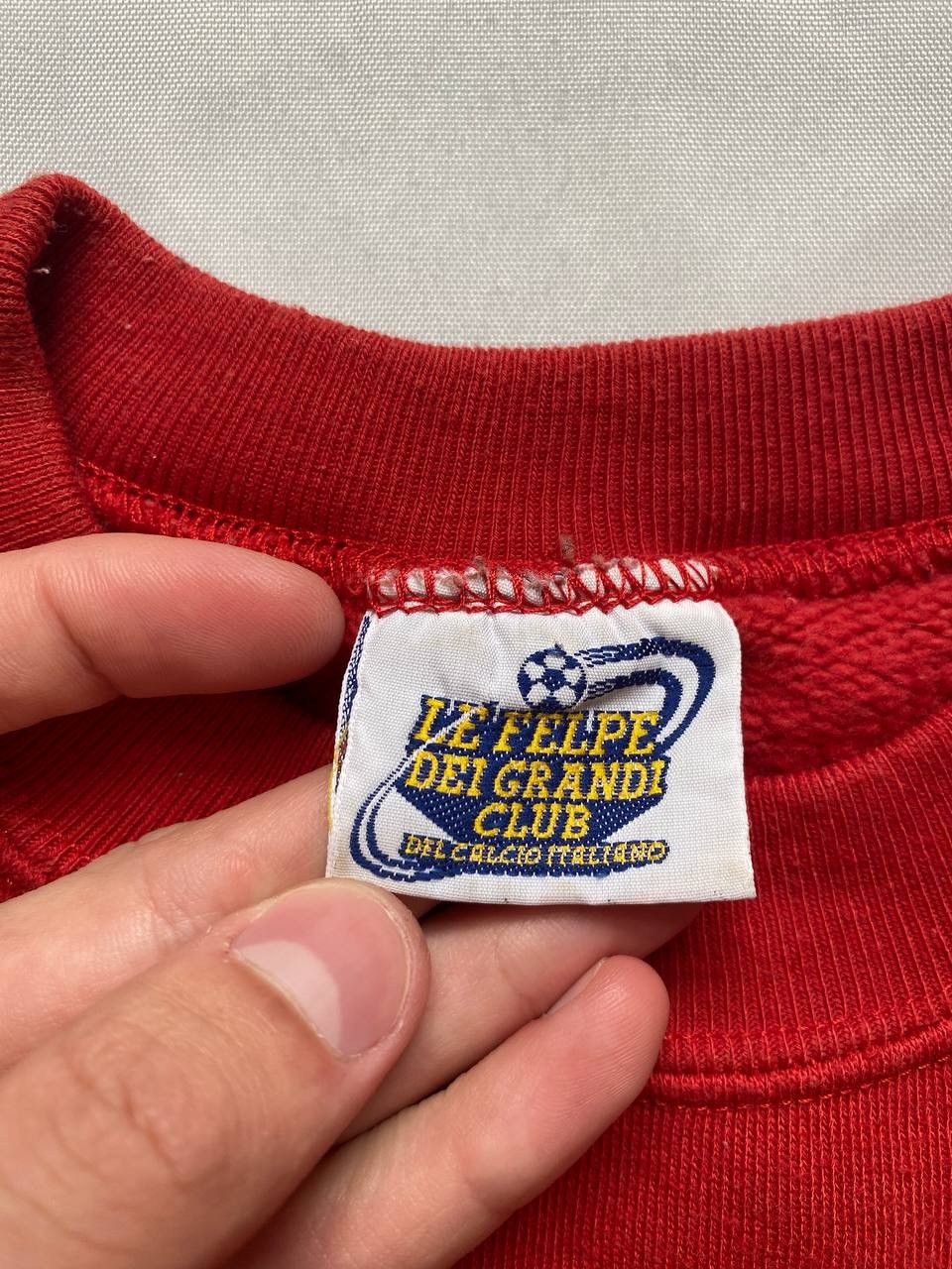 Vintage AC Milan Sweatshirt Crewneck Vintage 1990s Red Football Size US L / EU 52-54 / 3 - 7 Thumbnail