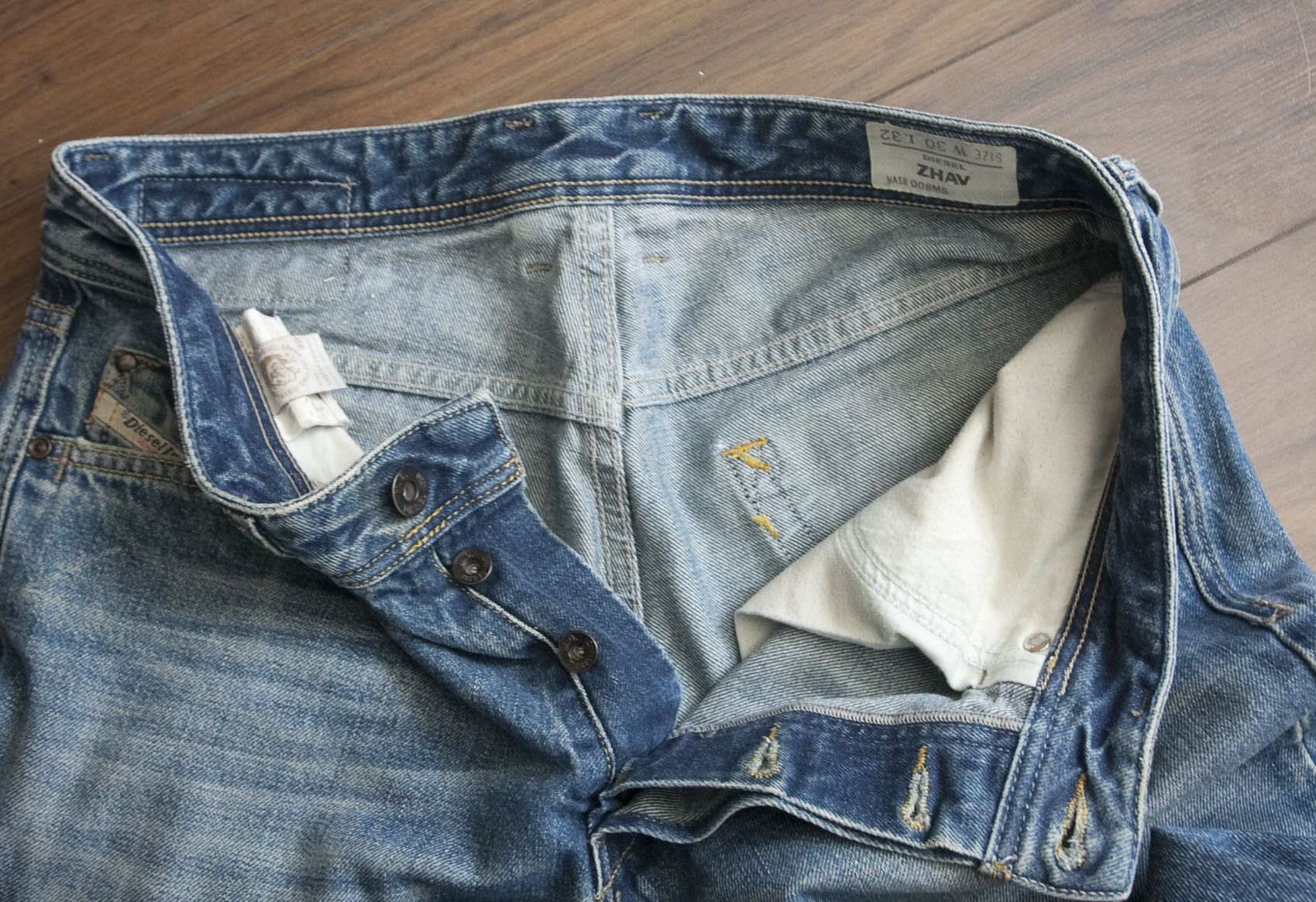 Diesel Diesel Zhav Jeans Size 31x28 Blue Size US 31 - 7 Thumbnail