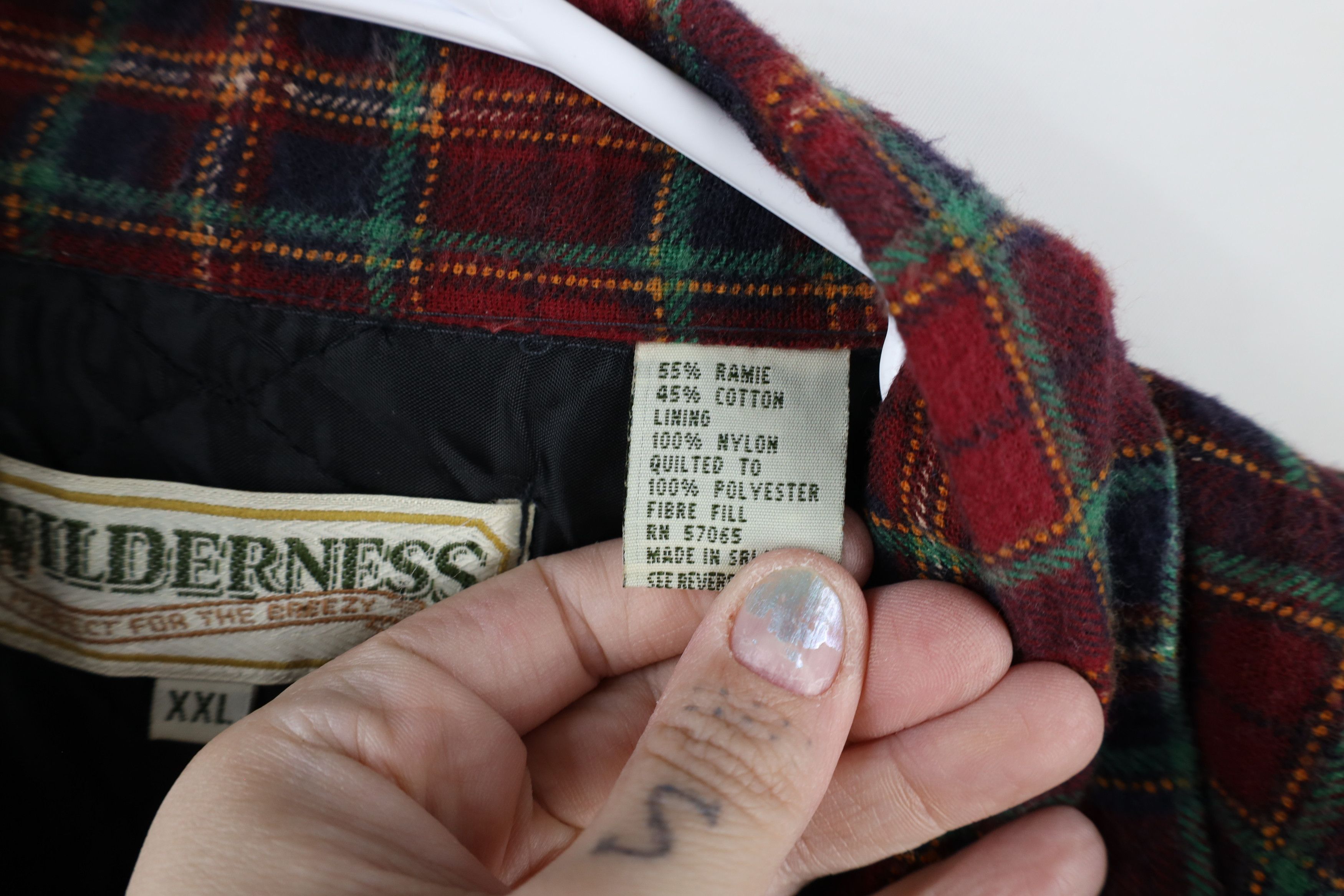 Vintage Vintage 90s Streetwear Flannel Button Shirt Jacket Jac Shirt Size US XXL / EU 58 / 5 - 7 Thumbnail