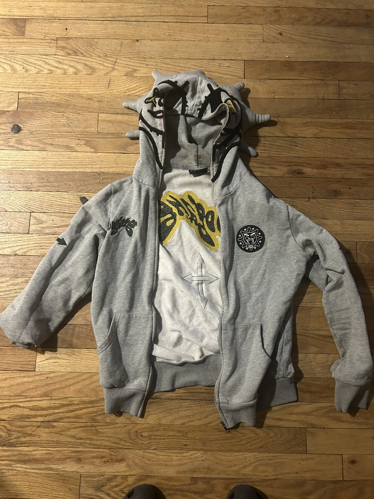 Glo Gang Glo Man Zip Hoodie Gray Size US M / EU 48-50 / 2 - 2 Thumbnail