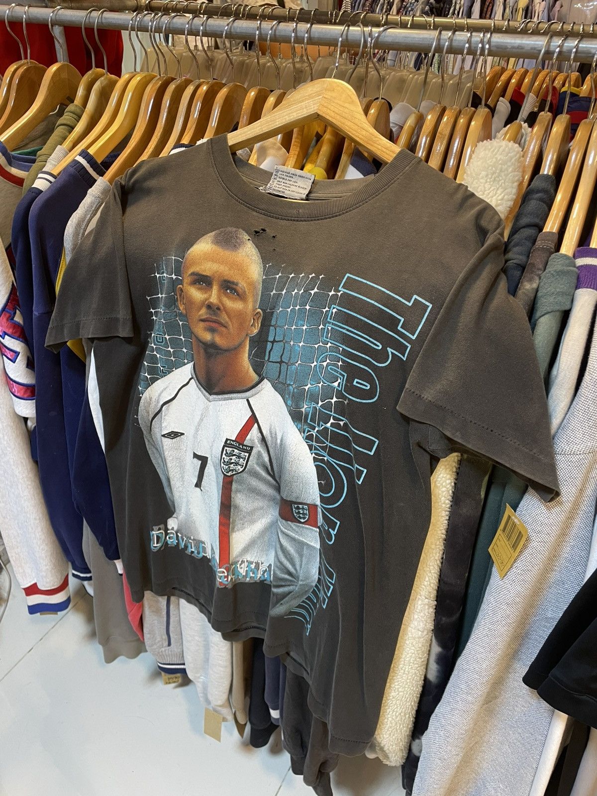 Other Y2K England Football BECKHAM Tee Size US M / EU 48-50 / 2 - 1 Thumbnail