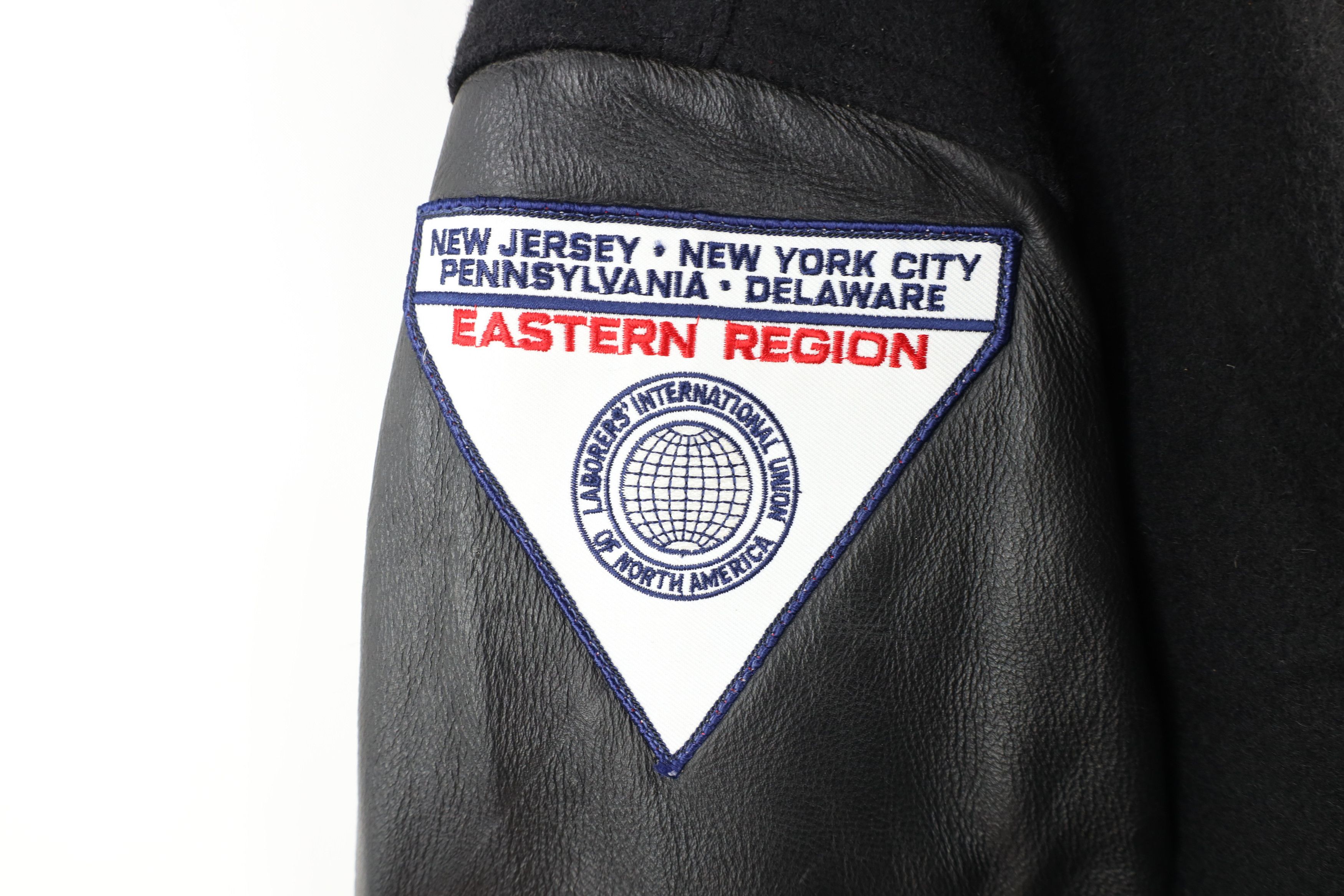 Vintage 90s Local 79 New York City Wool Varsity Jacket USA