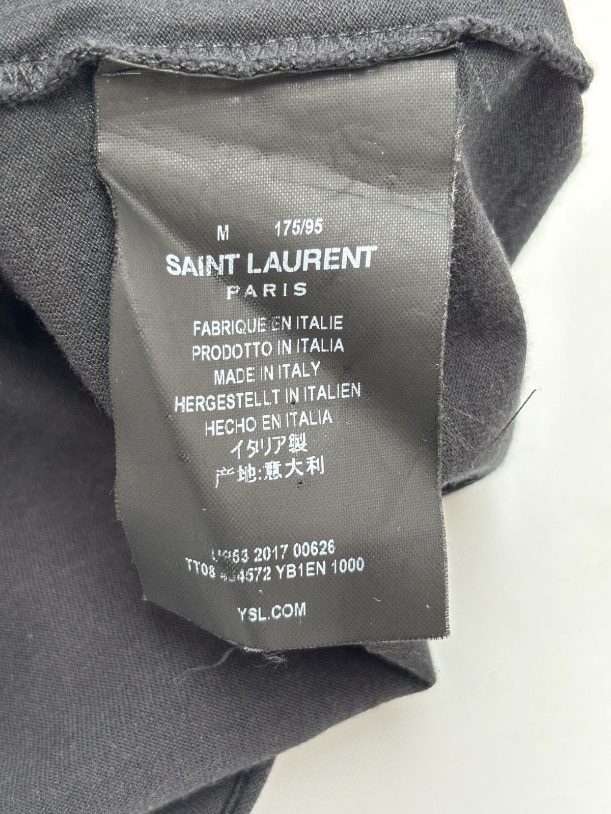 Hedi Slimane × Saint Laurent Paris SLP Classic Box Logo T-Shirt Size US M / EU 48-50 / 2 - 7 Thumbnail