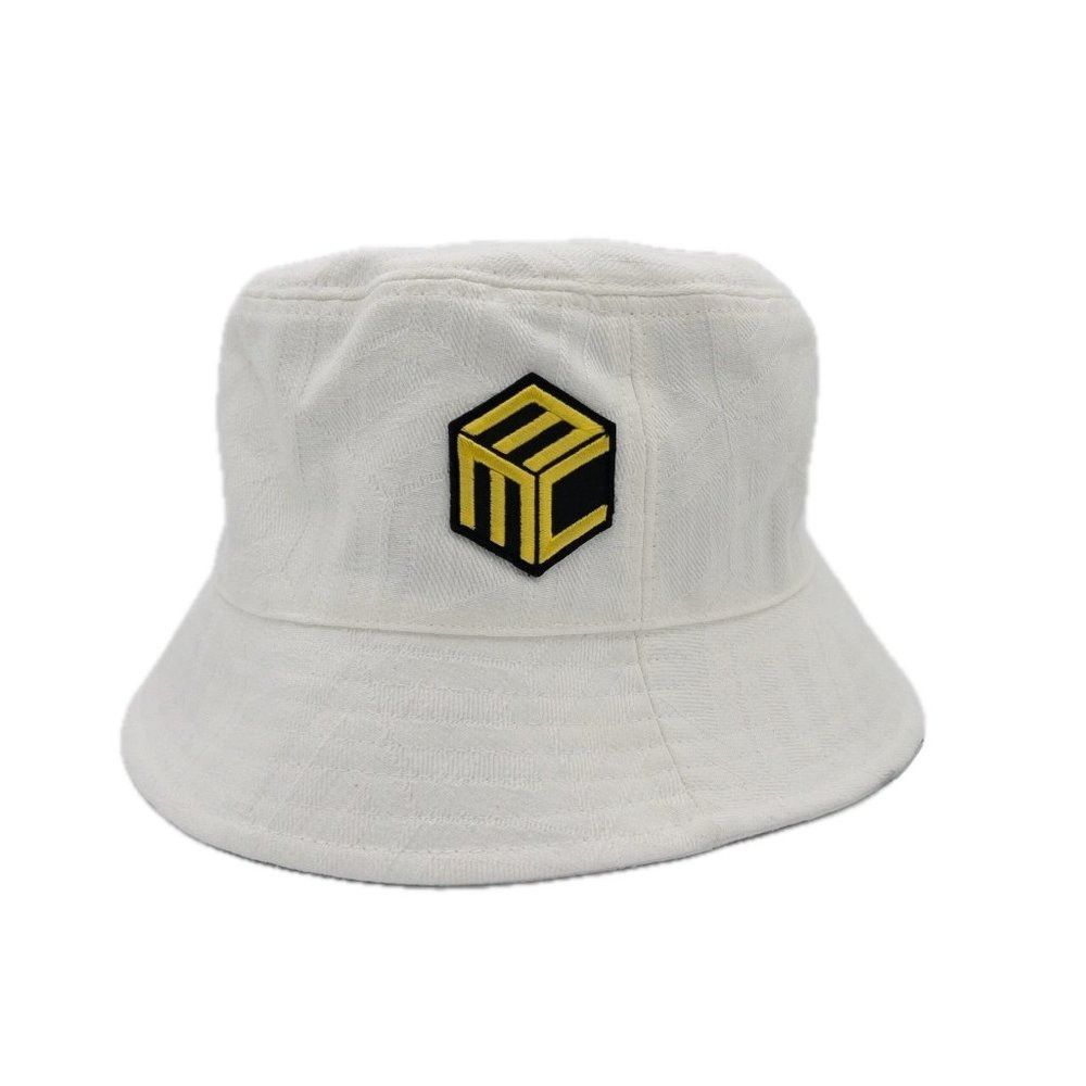 MCM MCM Cubic Logo Jacquard White Bucket Hat Size ONE SIZE - 1 Thumbnail