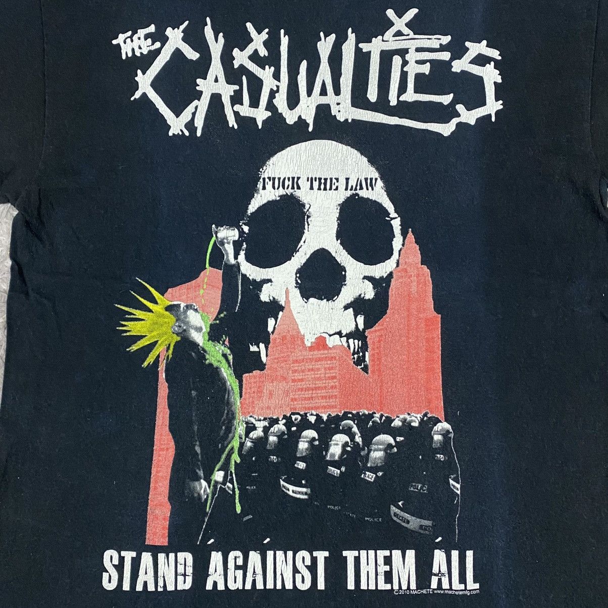 Band Tees × Hanes × Vintage Punk rock band the casualties stand them all vintage Y2K Size US M / EU 48-50 / 2 - 2 Thumbnail