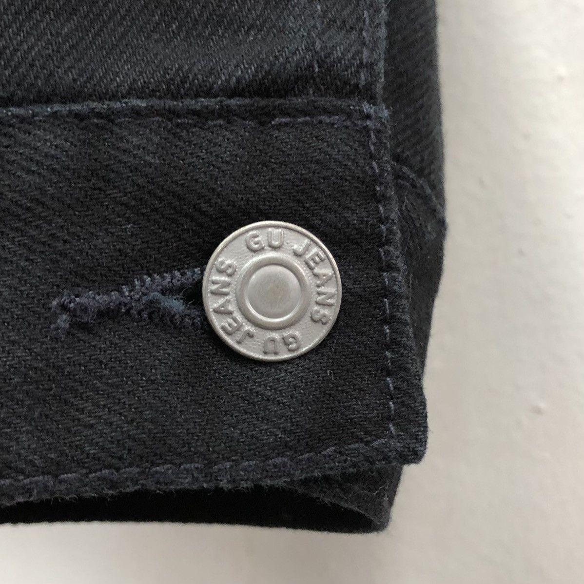 Japanese Brand Japanese Brand Gu Trucker Denim Jacket Black ( L ) Size US L / EU 52-54 / 3 - 16 Thumbnail
