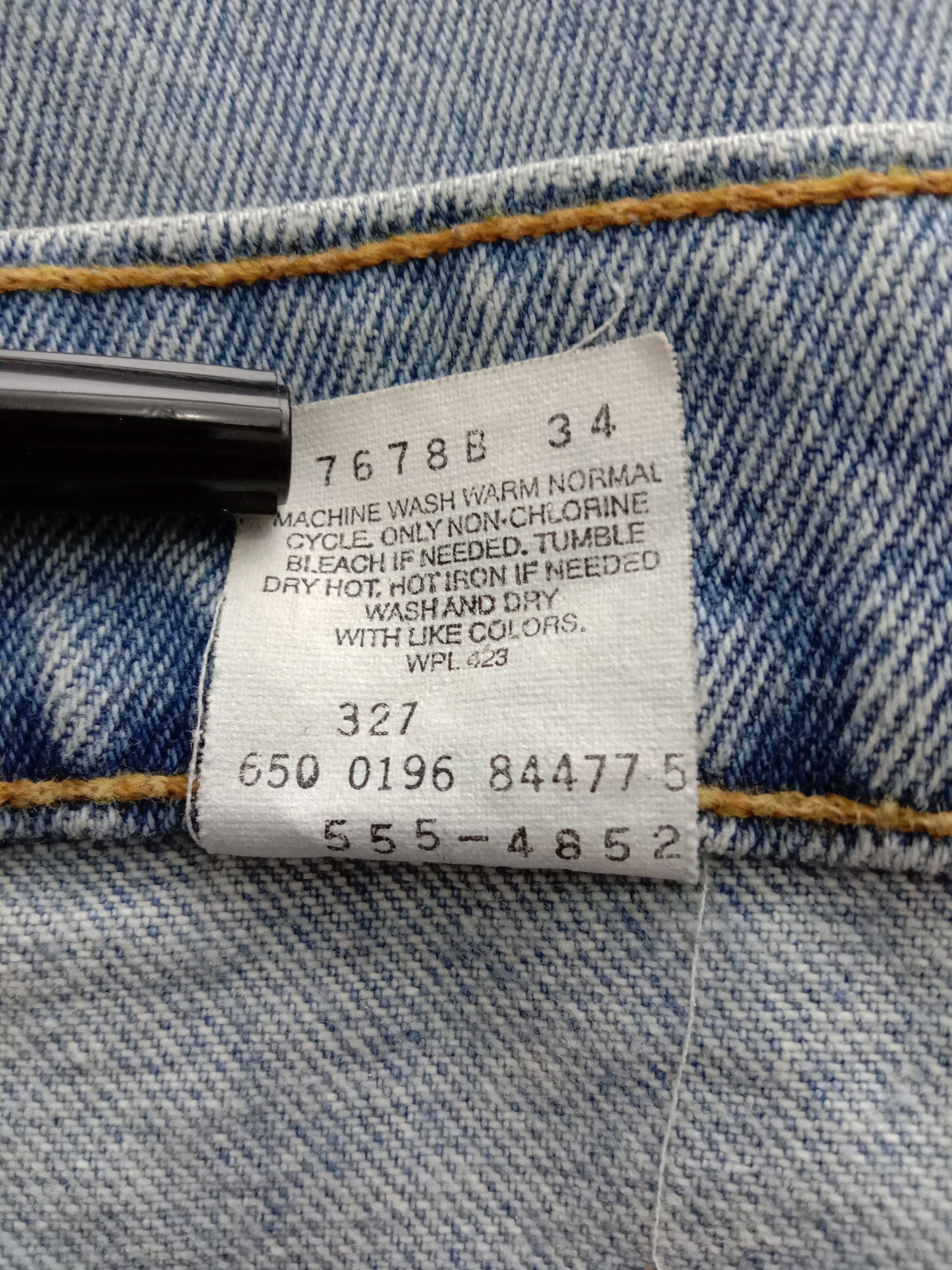 Levi's Vintage 90s Levi’s 555 Jeans Light Wash Relaxed Fit Denim Size US 38 / EU 54 - 12 Thumbnail