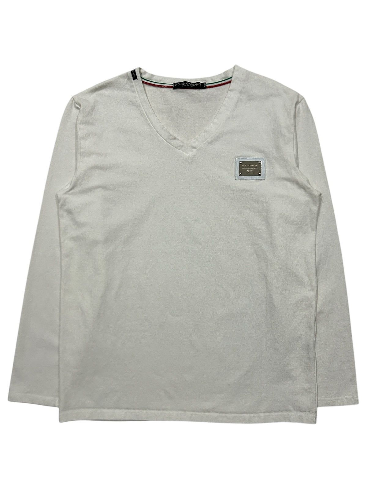 Dolce & Gabbana Dolce & Gabbana V-Neck Tee Size US L / EU 52-54 / 3 - 1 Thumbnail