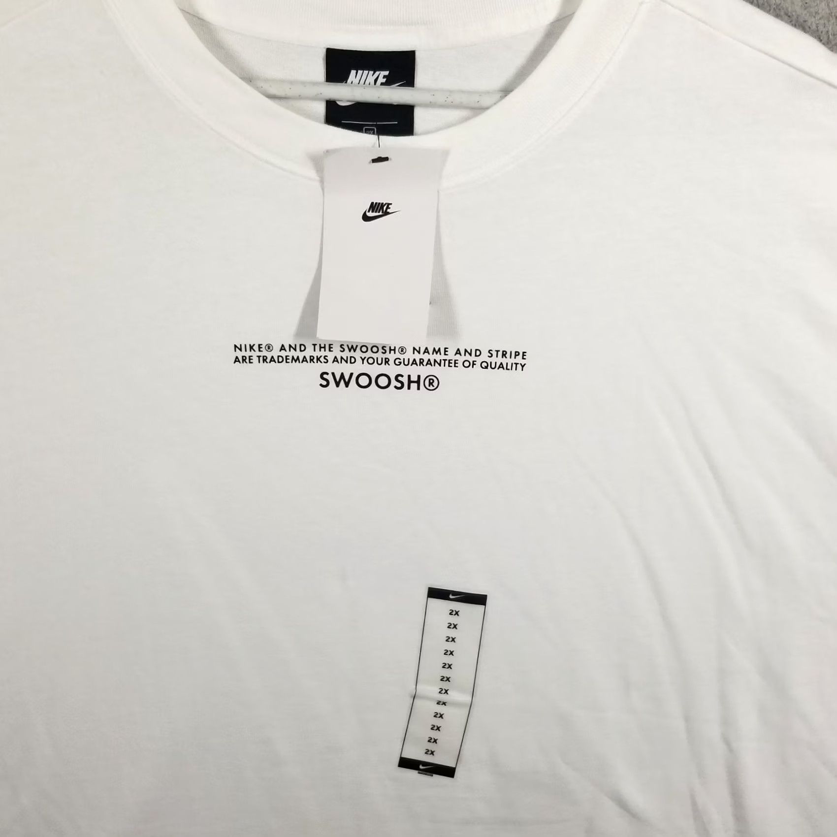 Nike Nike Women's Swoosh T-Shirt Dress 2X White Short Sleeve Activewear Casual Dress Men’s? Size XXL / US 16-18 / IT 52-54 - 3 Thumbnail