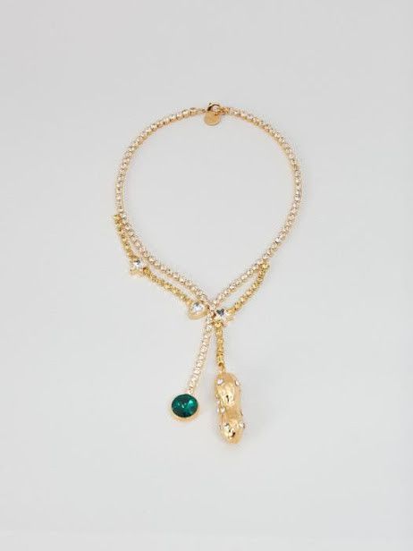 Marni oc11z0525 Size:OS /Double-Pendant Necklace in Gold Size ONE SIZE - 1 Preview