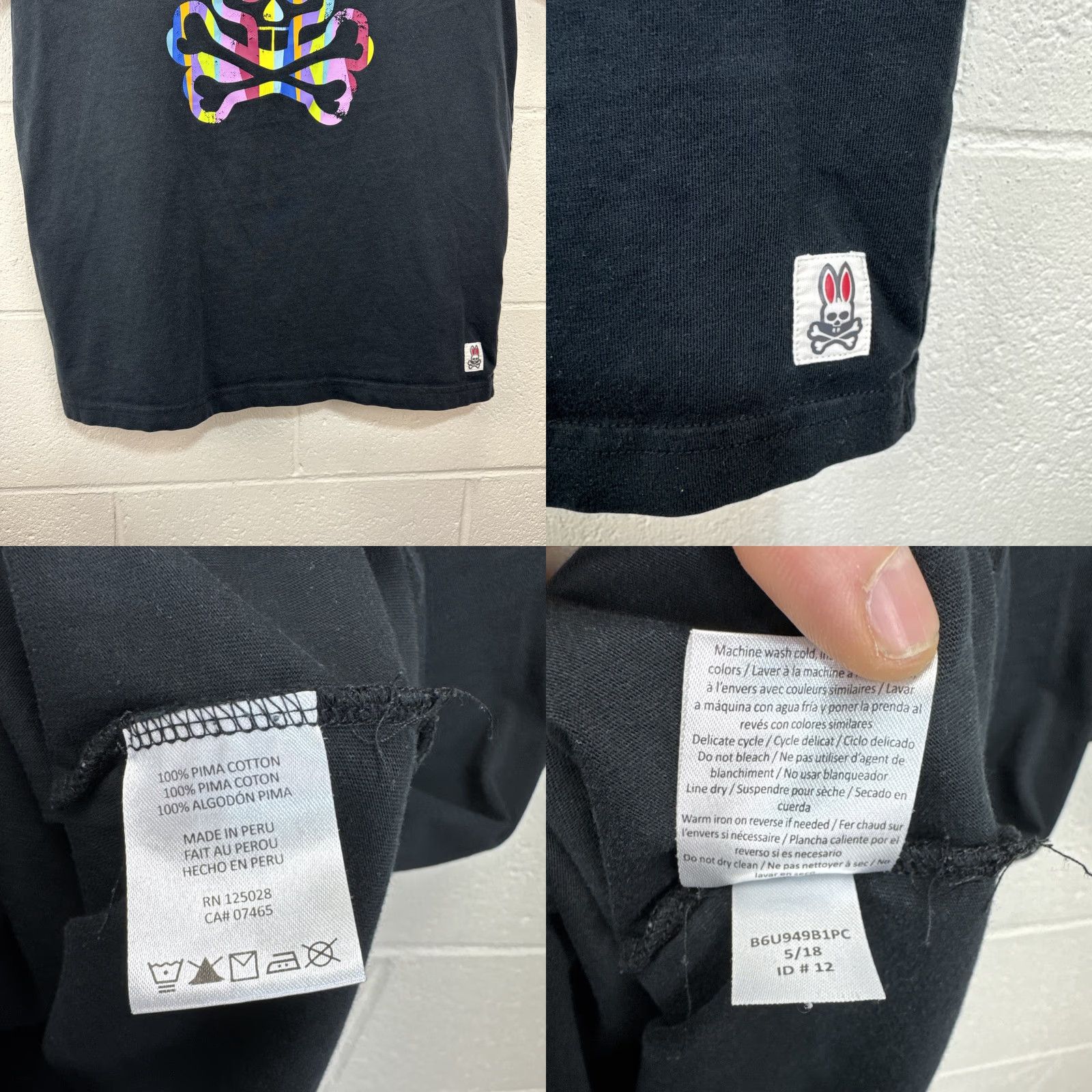 Psycho Bunny Psycho Bunny Shirt Men’s Size 5 Black Solid Logo Short Sleeve Crew Neck Pullover Size US S / EU 44-46 / 1 - 8 Thumbnail