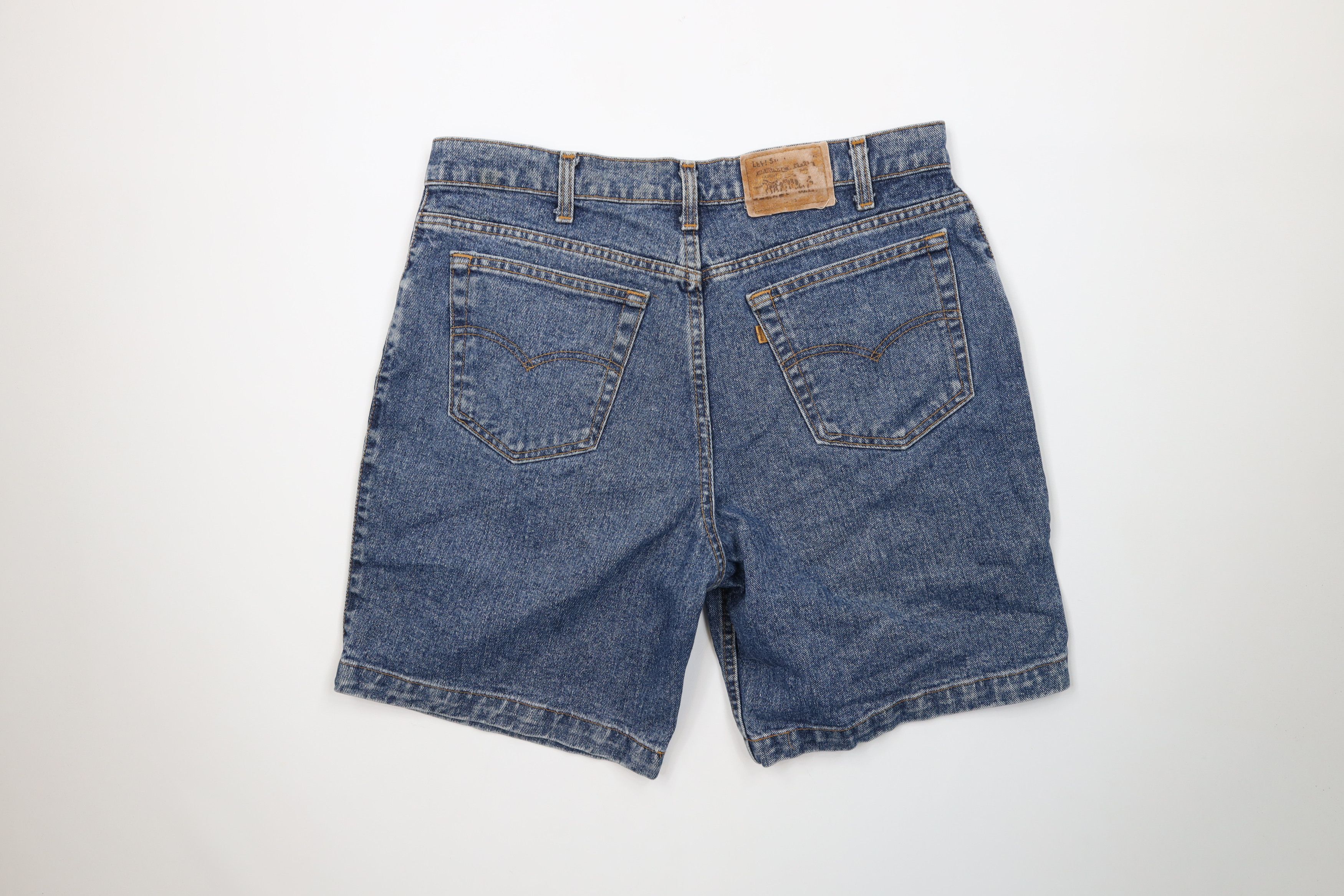 Levi's Vintage 90s Levis 513 Fit Denim Jean Shorts Jorts Blue USA Size US 36 / EU 52 - 8 Thumbnail
