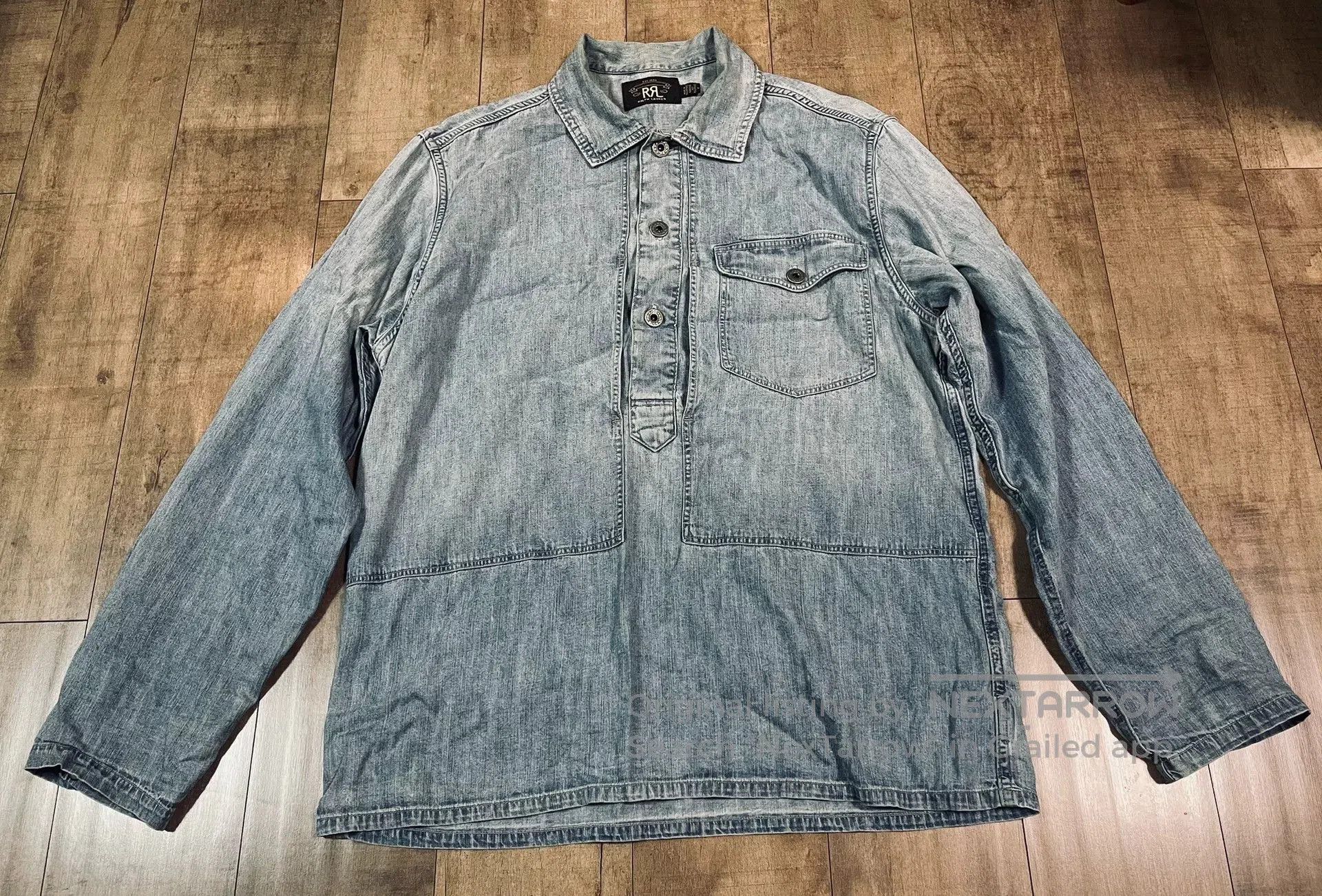 RRL Ralph Lauren RRL Vintage Washed Denim Jacket Shirt. Size US M / EU 48-50 / 2 - 2 Thumbnail