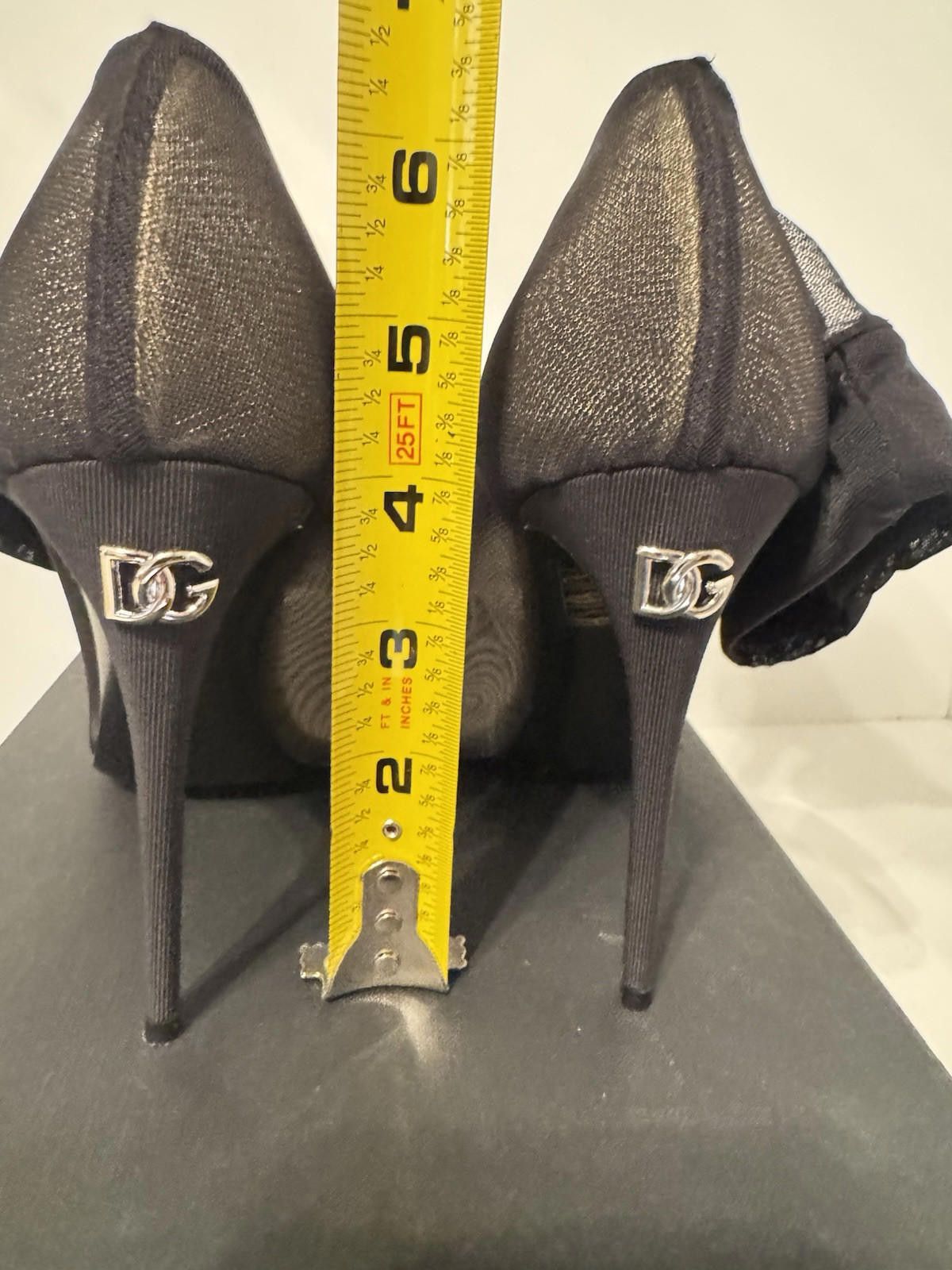 Dolce & Gabbana DOLCE & GABBANA Shoes Black Viscose Mesh Sock Style Boots Size US 7.5 / IT 37.5 - 6 Thumbnail