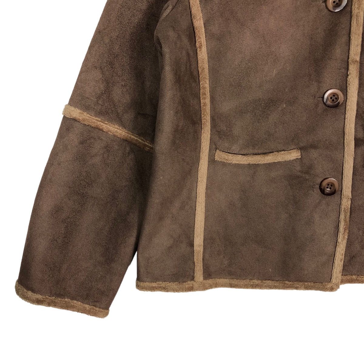 Japanese Brand 🔥90’s Shearling Mink Fur Jacket Issey Miyake Japan Design Size US L / EU 52-54 / 3 - 3 Thumbnail