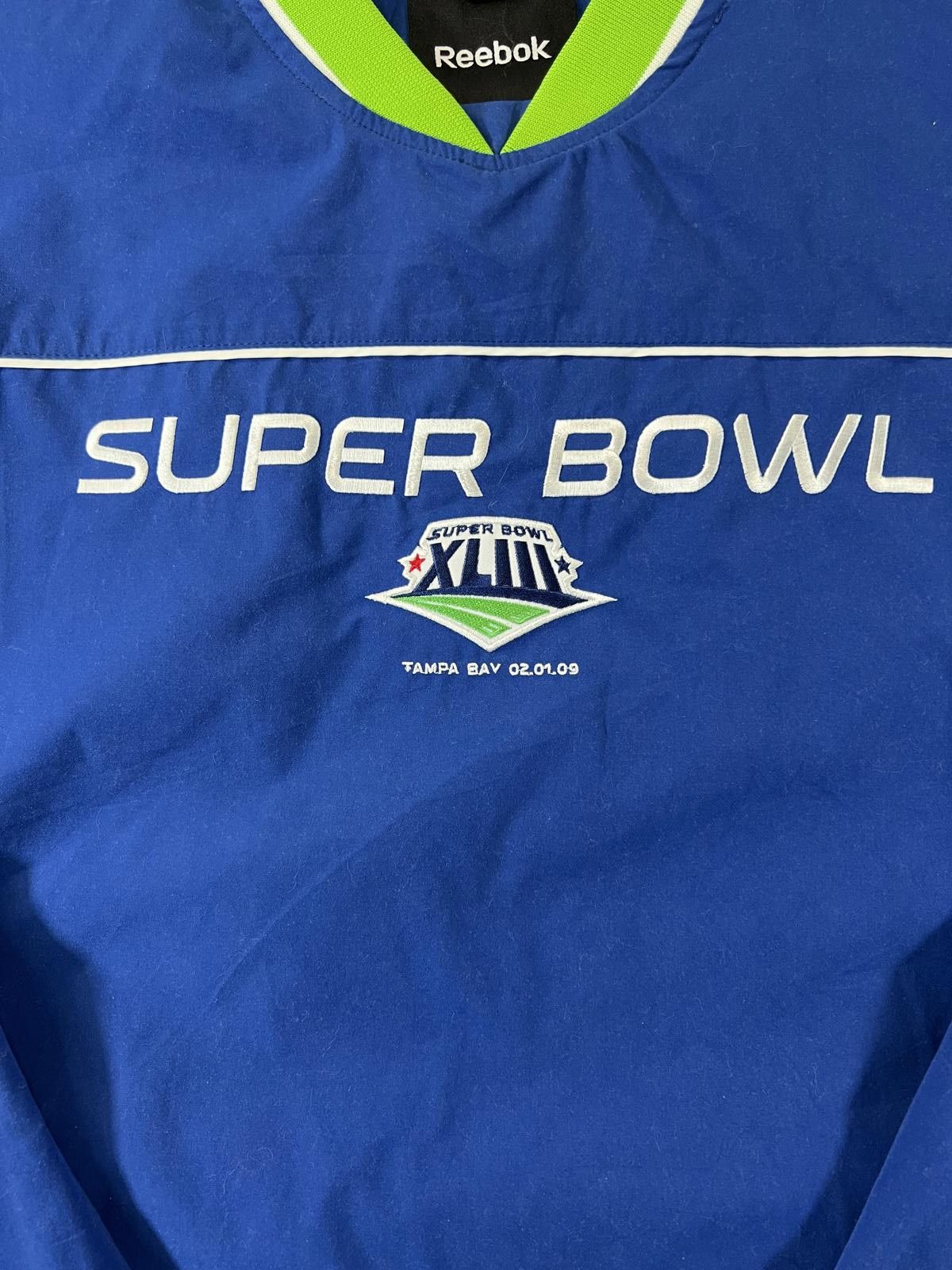 Reebok Reebok Super Bowl XLIII Pullover Jacket M Size US M / EU 48-50 / 2 - 2 Thumbnail