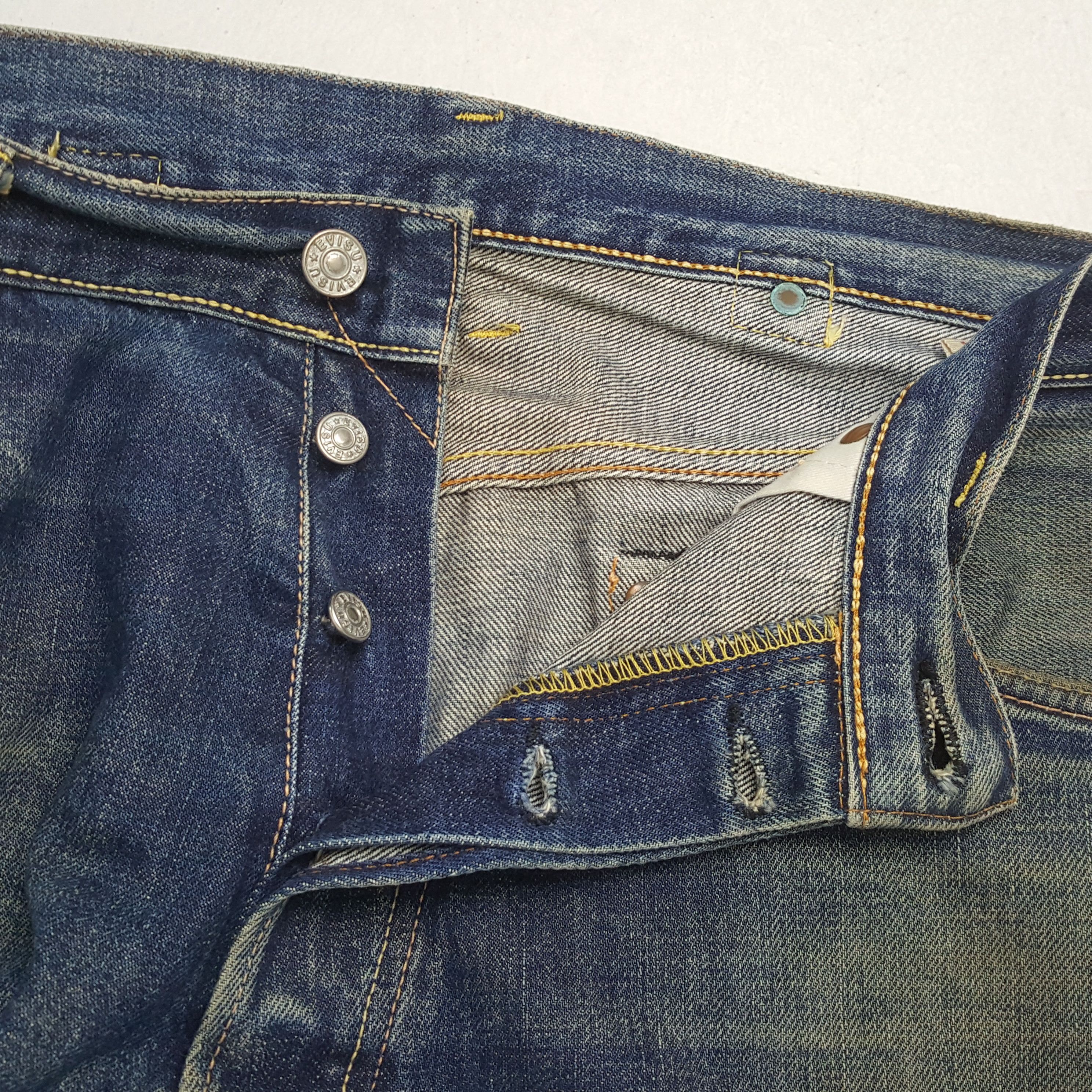 Japanese Brand × Vintage EVISU Japanese Brand Fashion Style Custom Daicock Jeans Size US 35 - 13 Thumbnail