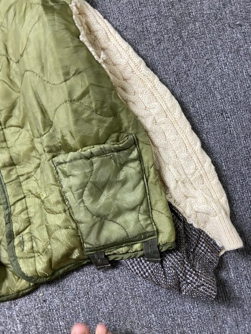 Japanese Brand Vinvin Temitemi Quilted Jacket with Knit Sleeves (200) Size US M / EU 48-50 / 2 - 7 Thumbnail