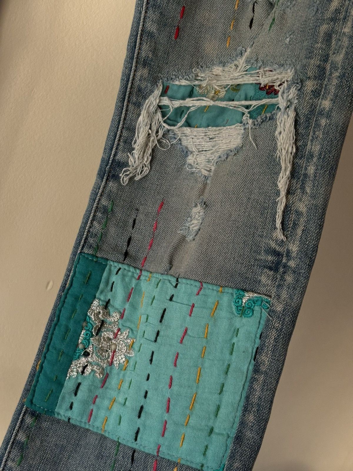 Amiri Amiri Embroidered Denim Size US 29 - 5 Thumbnail