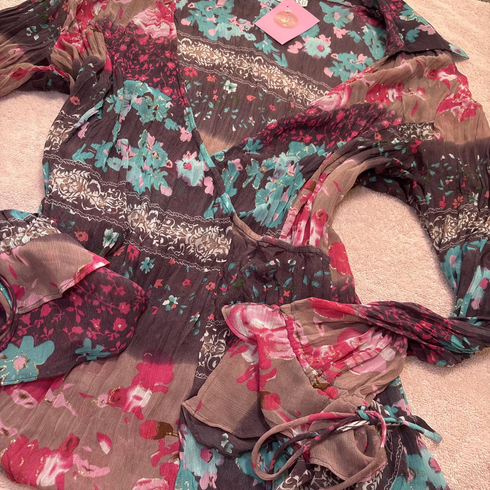 Other vintage silky wrap fairy core blouse Size XL / US 12-14 / IT 48-50 - 3 Thumbnail