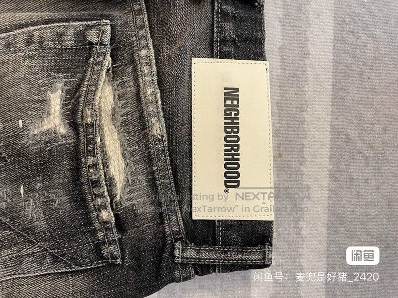 Neighborhood Neighborhood size S Vintage King of Denim Scratch Denim Pa Size US 27 - 5 Thumbnail