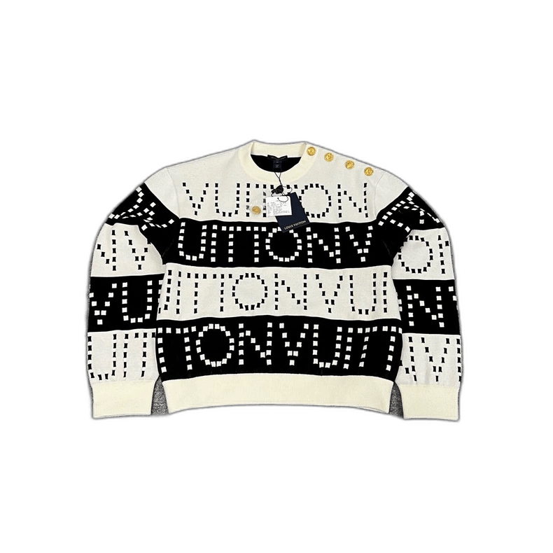 Louis Vuitton Louis Vuitton Black and White Long Sleeve Sweater-2506 Size M / US 6-8 / IT 42-44 - 1 Thumbnail