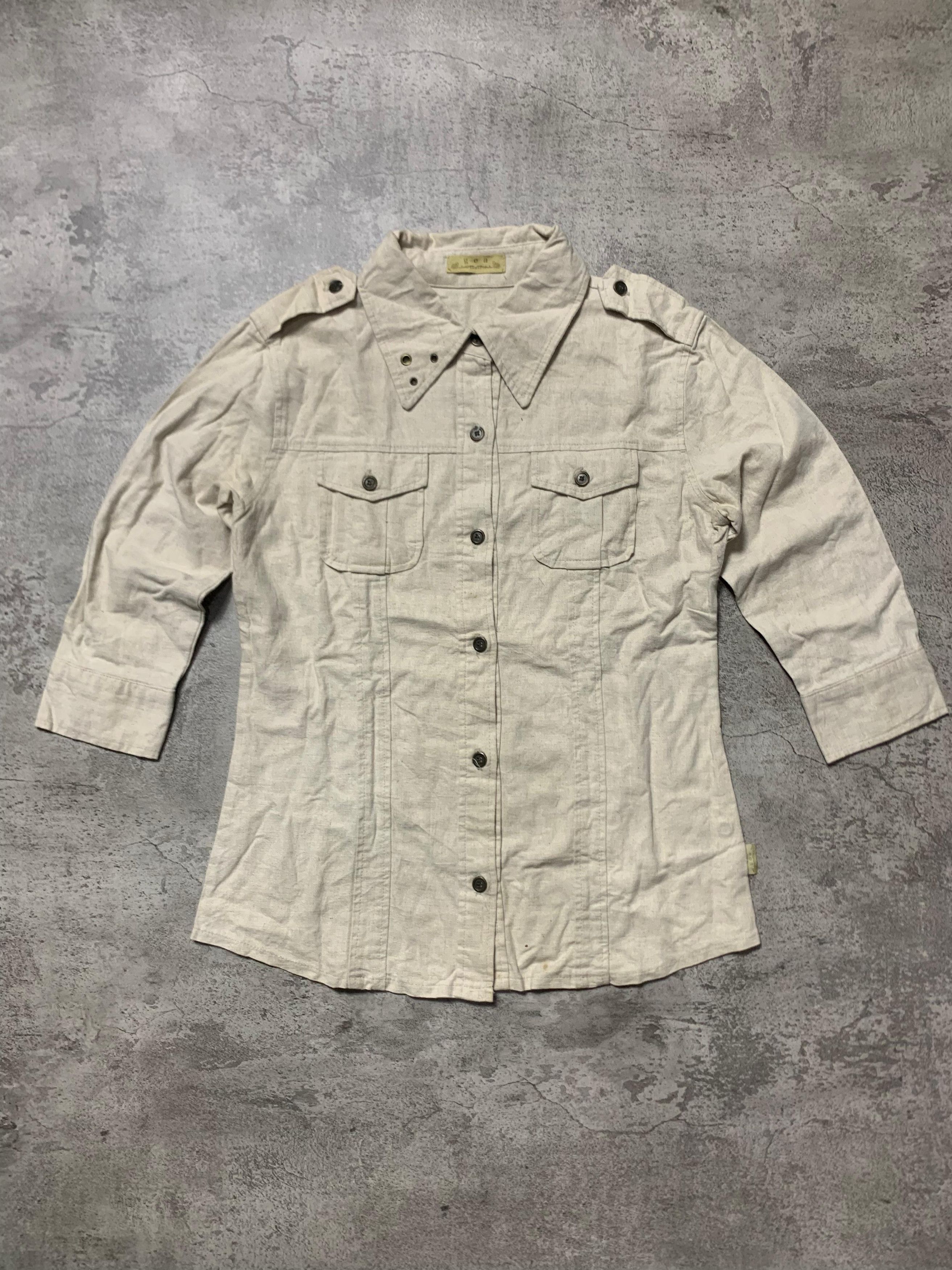 GOA 2000s GOA - Military Doble Pocket Button Up Shirt Size S / US 4 / IT 40 - 1 Thumbnail