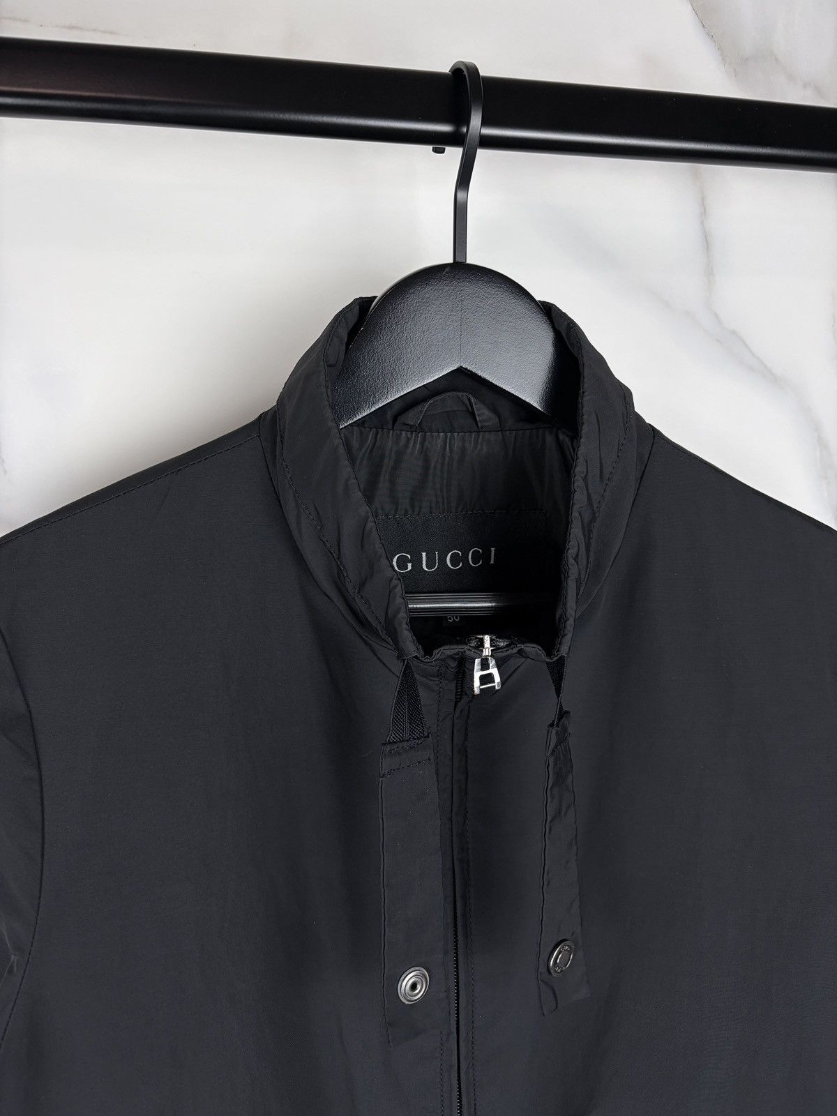 Gucci Gucci Tom Ford Vintage Padded Nylon Bomber Jacket Black Size US M / EU 48-50 / 2 - 6 Thumbnail