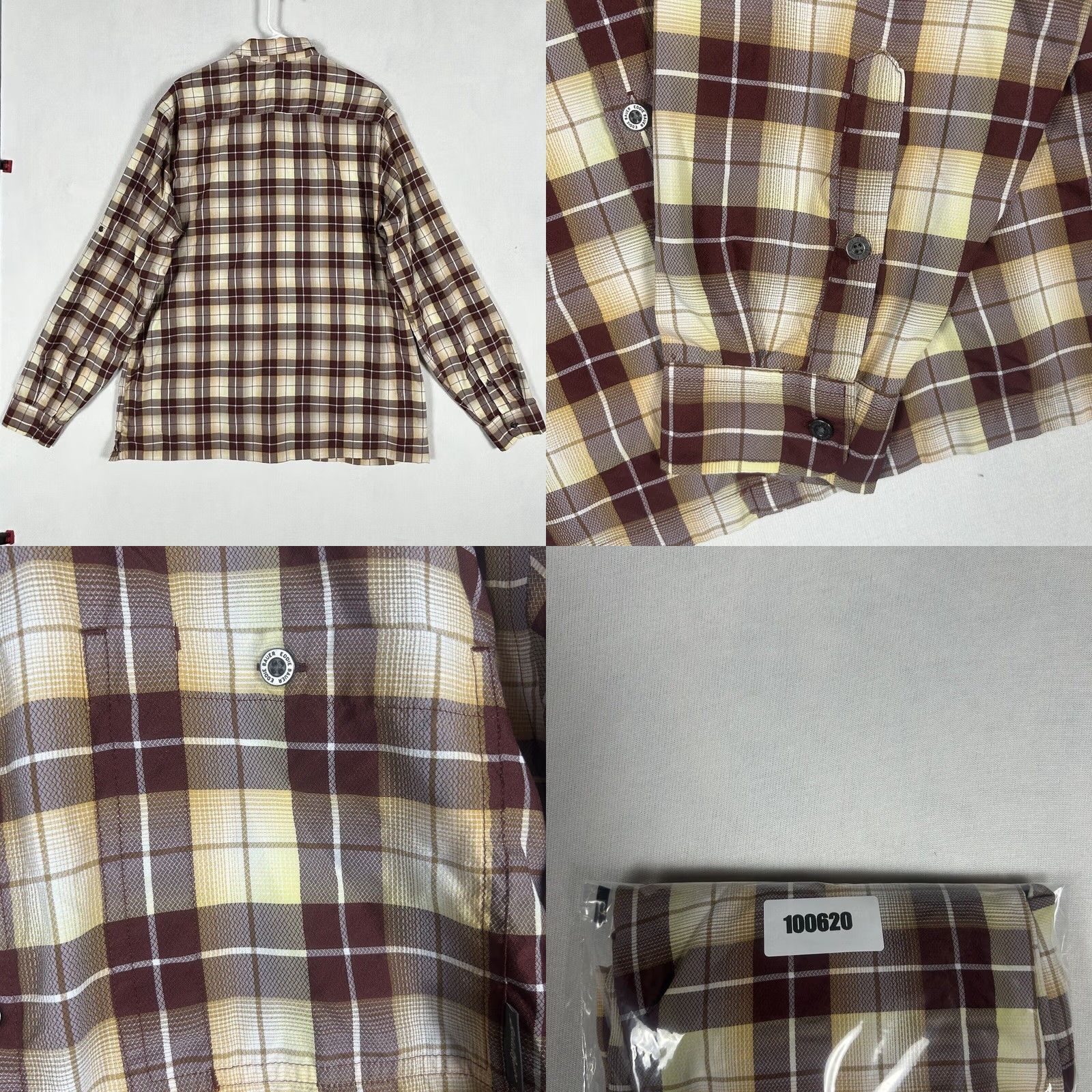 Eddie Bauer Eddie Bauer Flannel Shirt Mens XLT Tall Long Sleeve Plaid Brown Button-Up Pocket Size US XL / EU 56 / 4 - 8 Thumbnail
