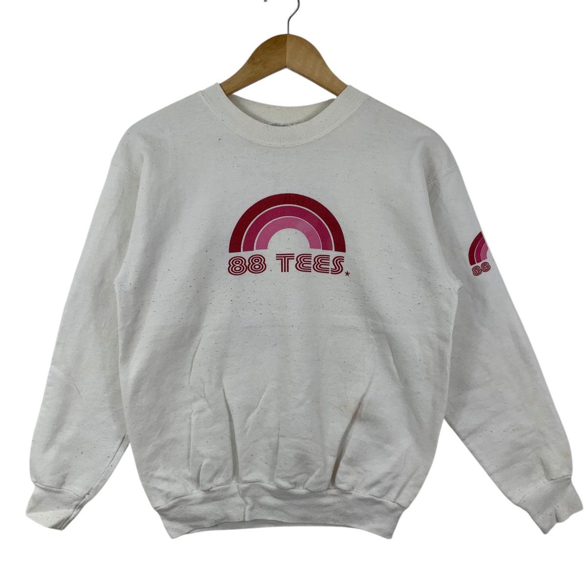 Vintage Vintage 88 TEES HAWAII Rainbow Logo Hanes Sweatshirt Sweater Size S / US 4 / IT 40 - 5 Thumbnail